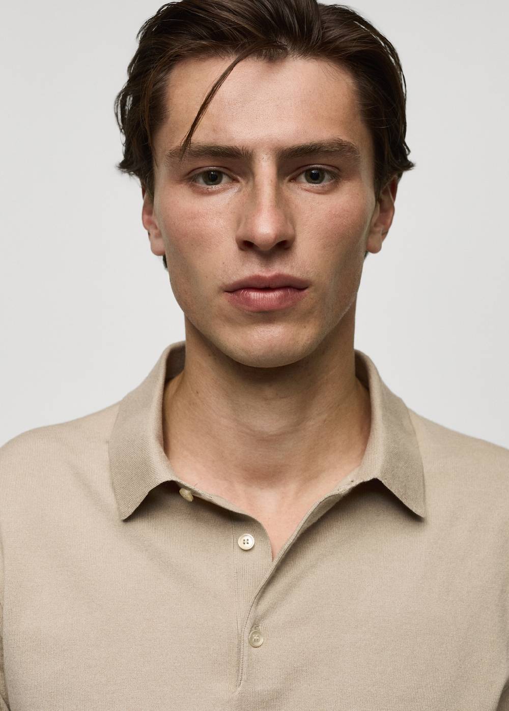 Mango Feinstrick-Poloshirt