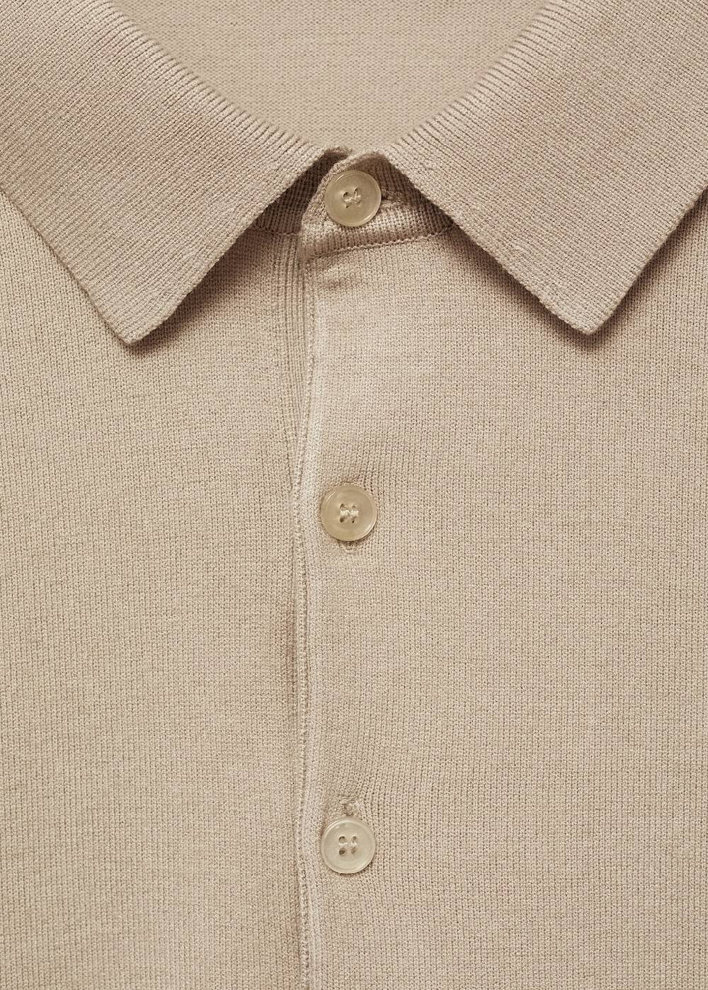 Mango Feinstrick-Poloshirt