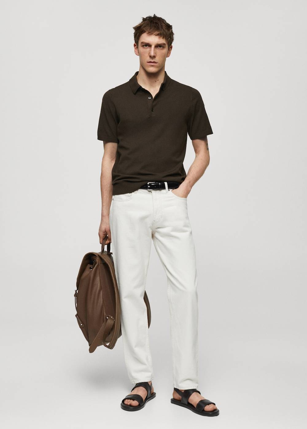 Mango Feinstrick-Poloshirt