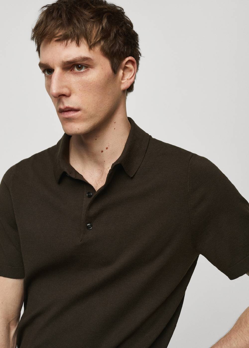 Mango Feinstrick-Poloshirt