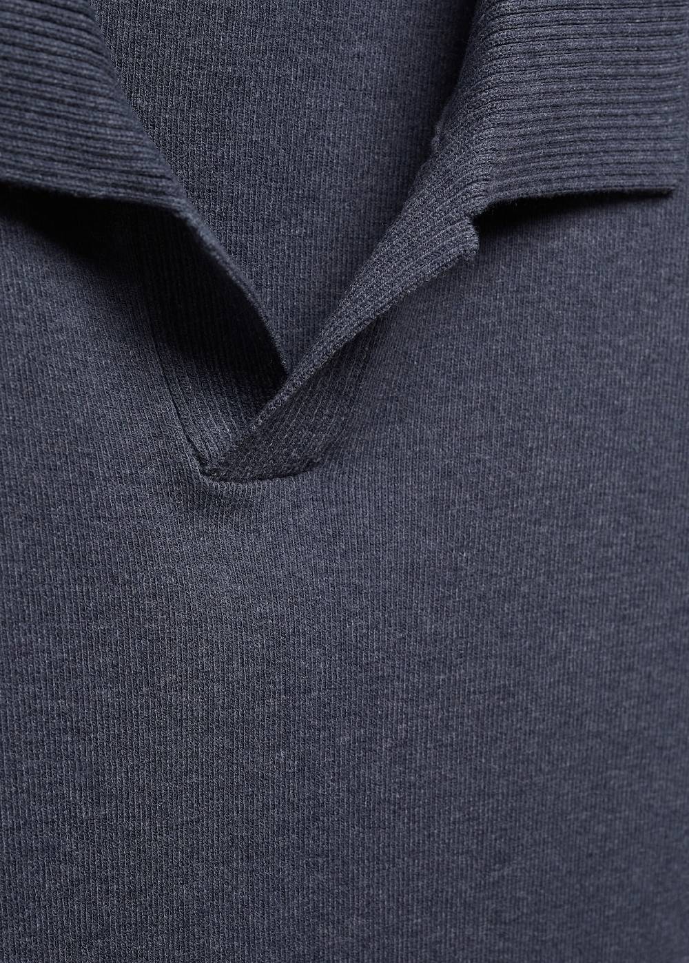 Mango Feinstrick-Poloshirt Aus Baumwolle