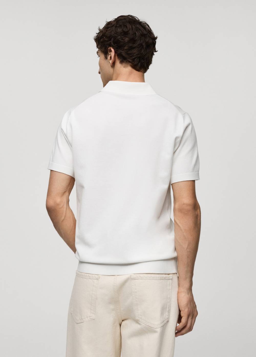 Mango Feinstrick-Poloshirt