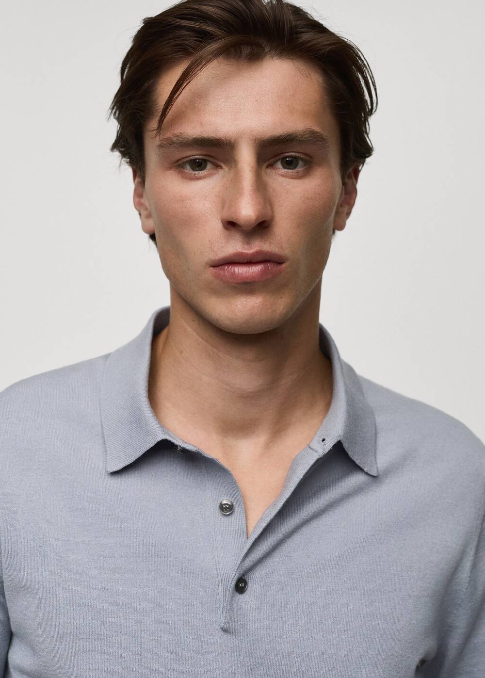 Mango Feinstrick-Poloshirt