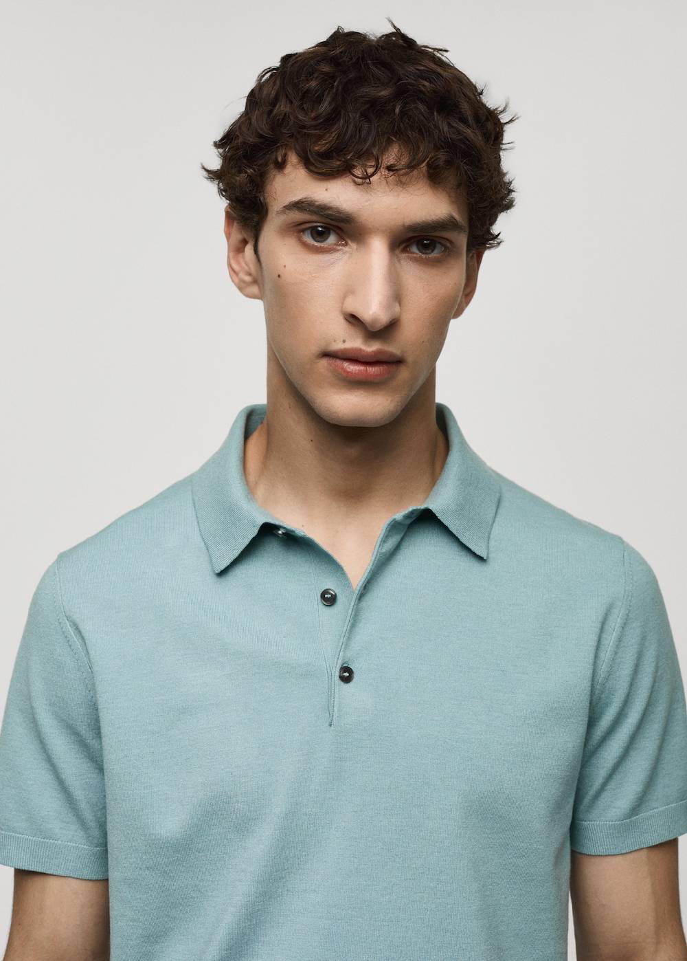 Mango Feinstrick-Poloshirt
