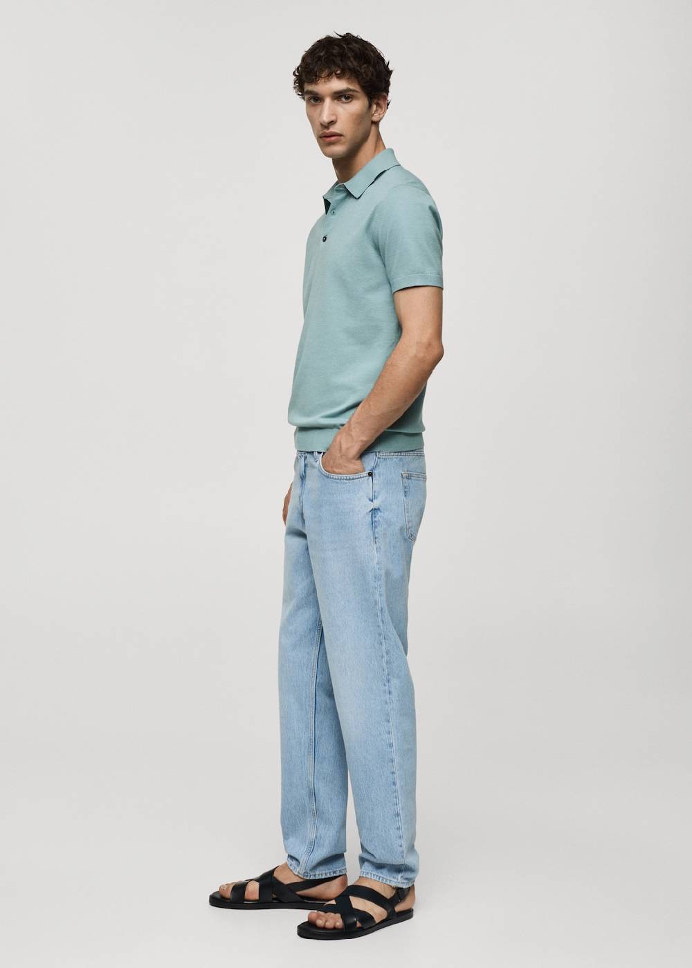 Mango Feinstrick-Poloshirt