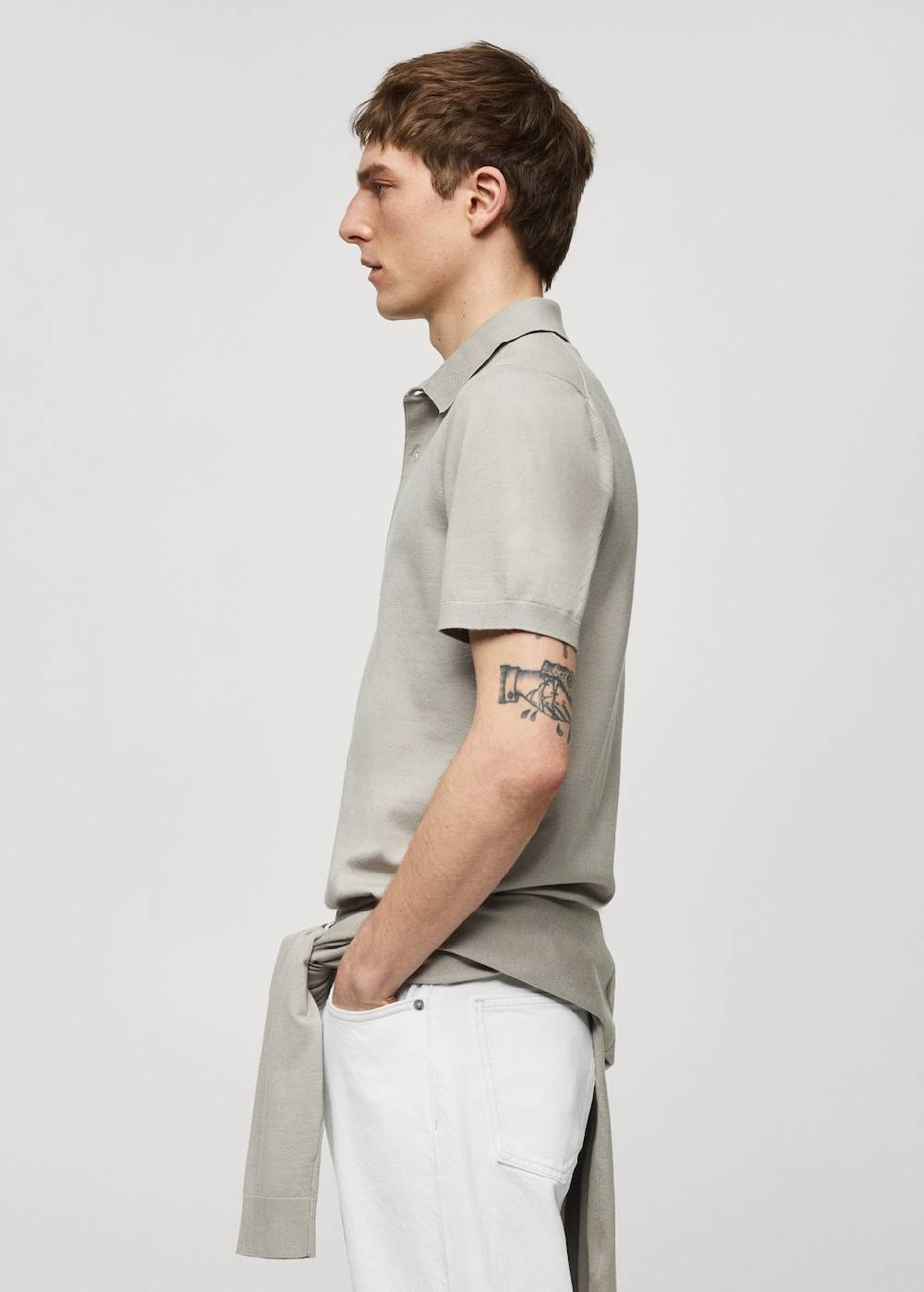 Mango Feinstrick-Poloshirt