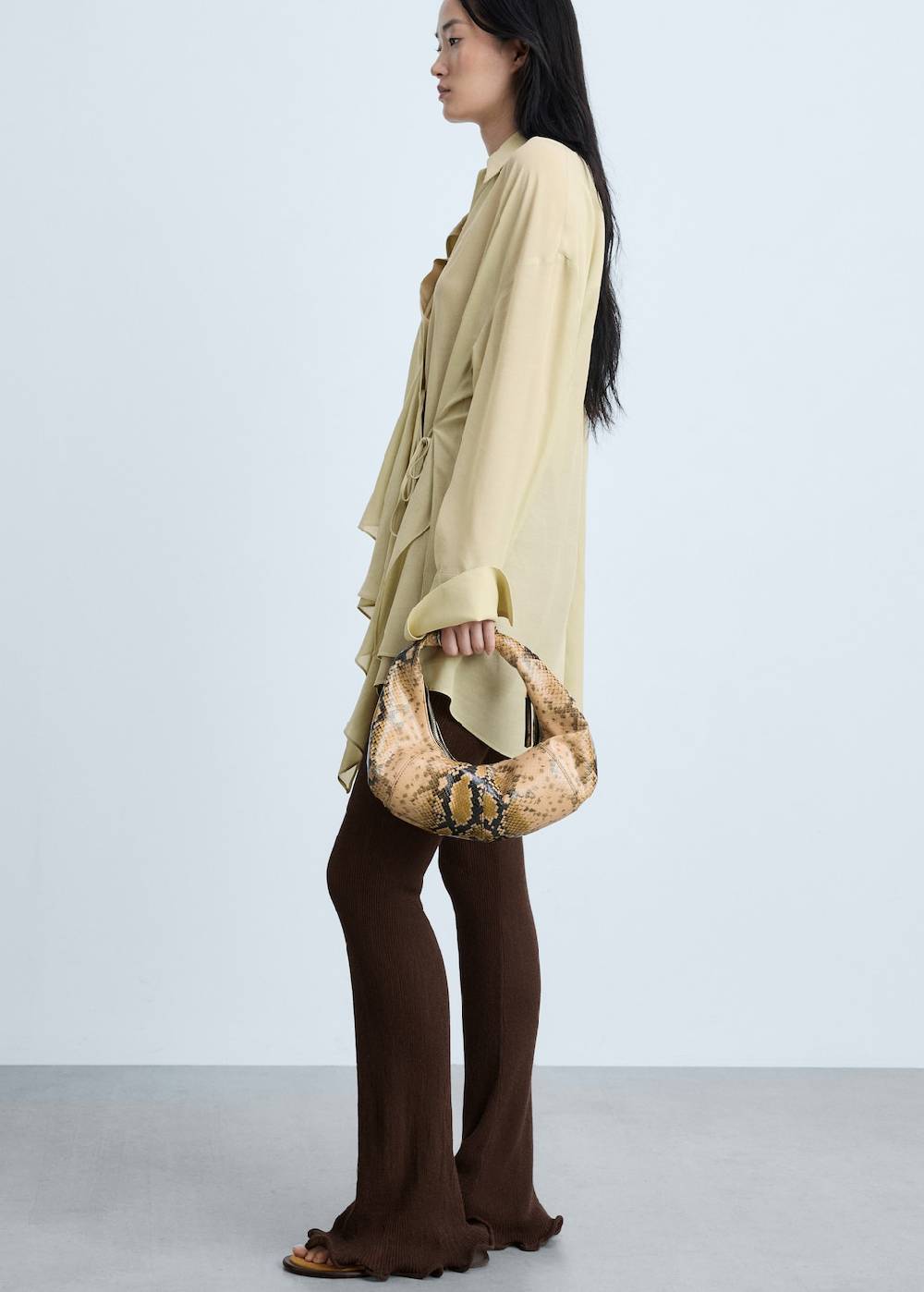 Mango Flare-Strickhose