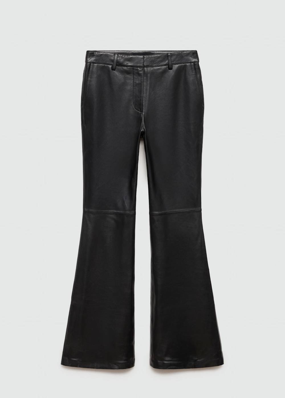 Mango Flared Hose Aus Leder