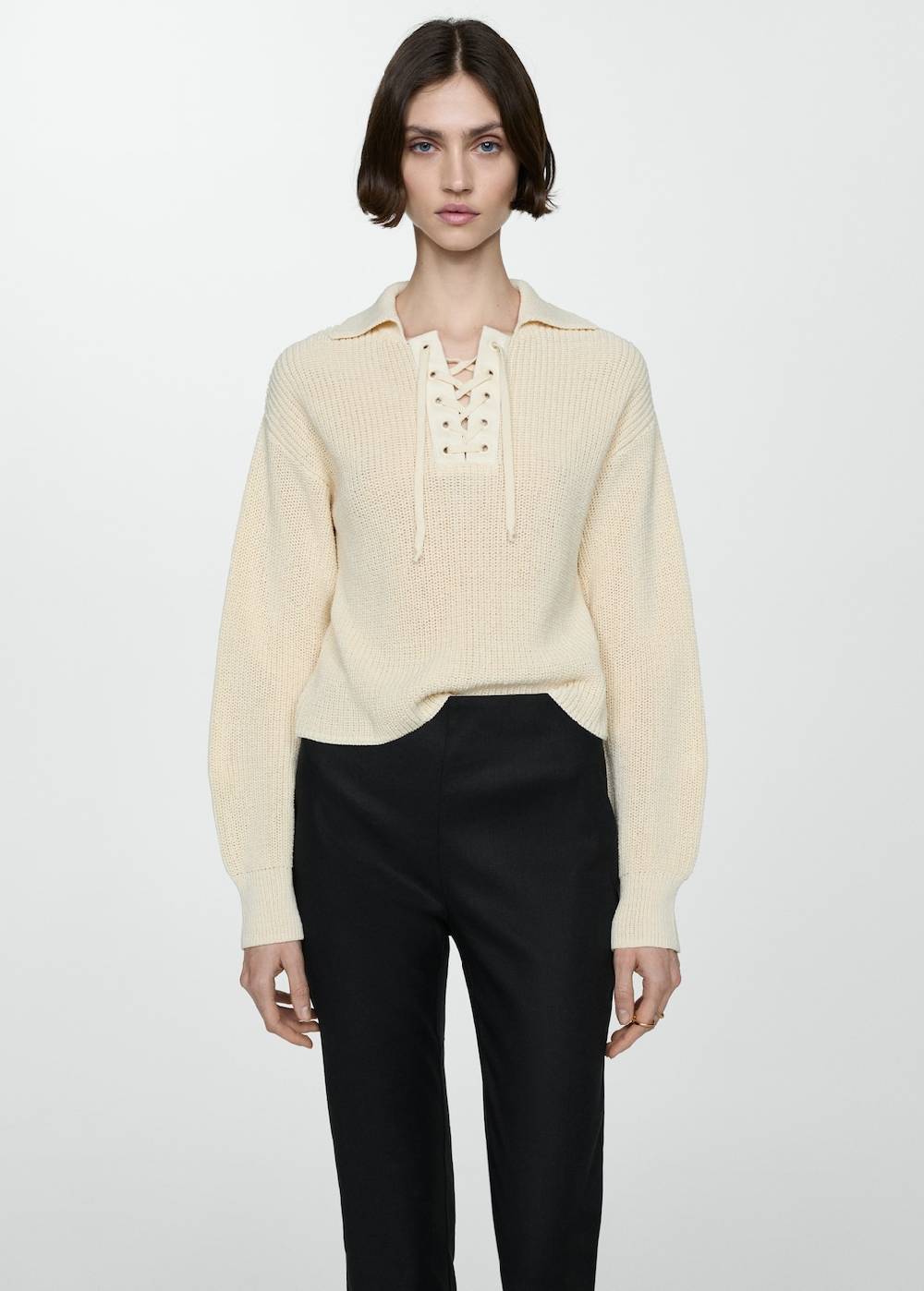 Mango Flared-Hose Aus Leinen