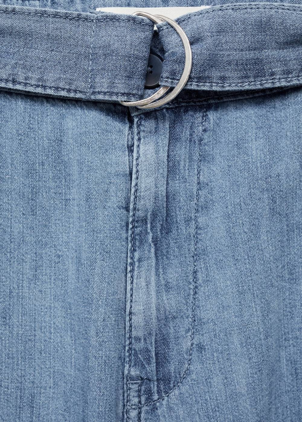 Mango Fließende Hose Mit Gürtel