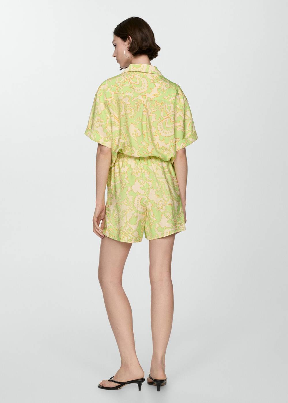 Mango Fließende Print-Shorts