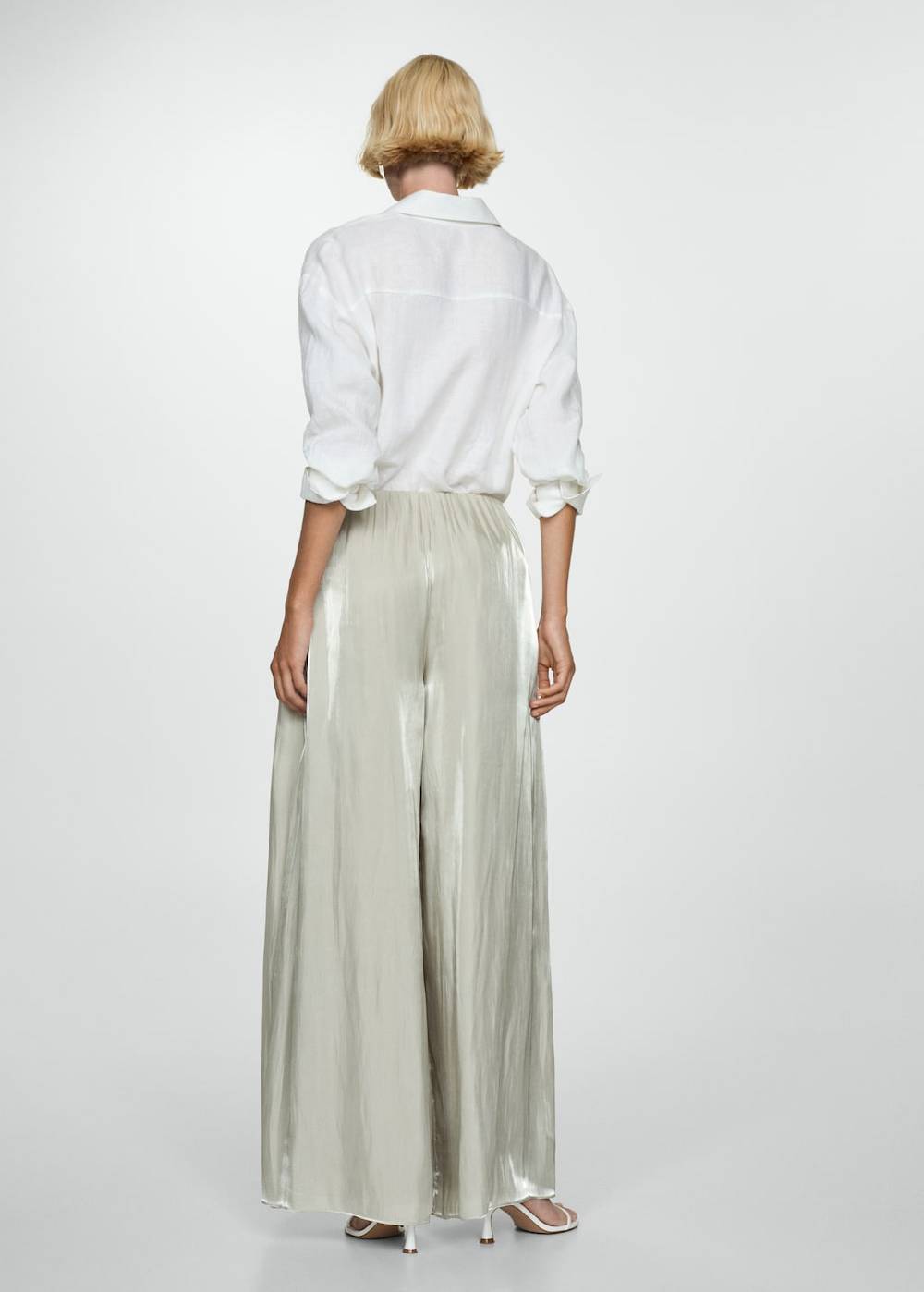 Mango Fließende Satinhose