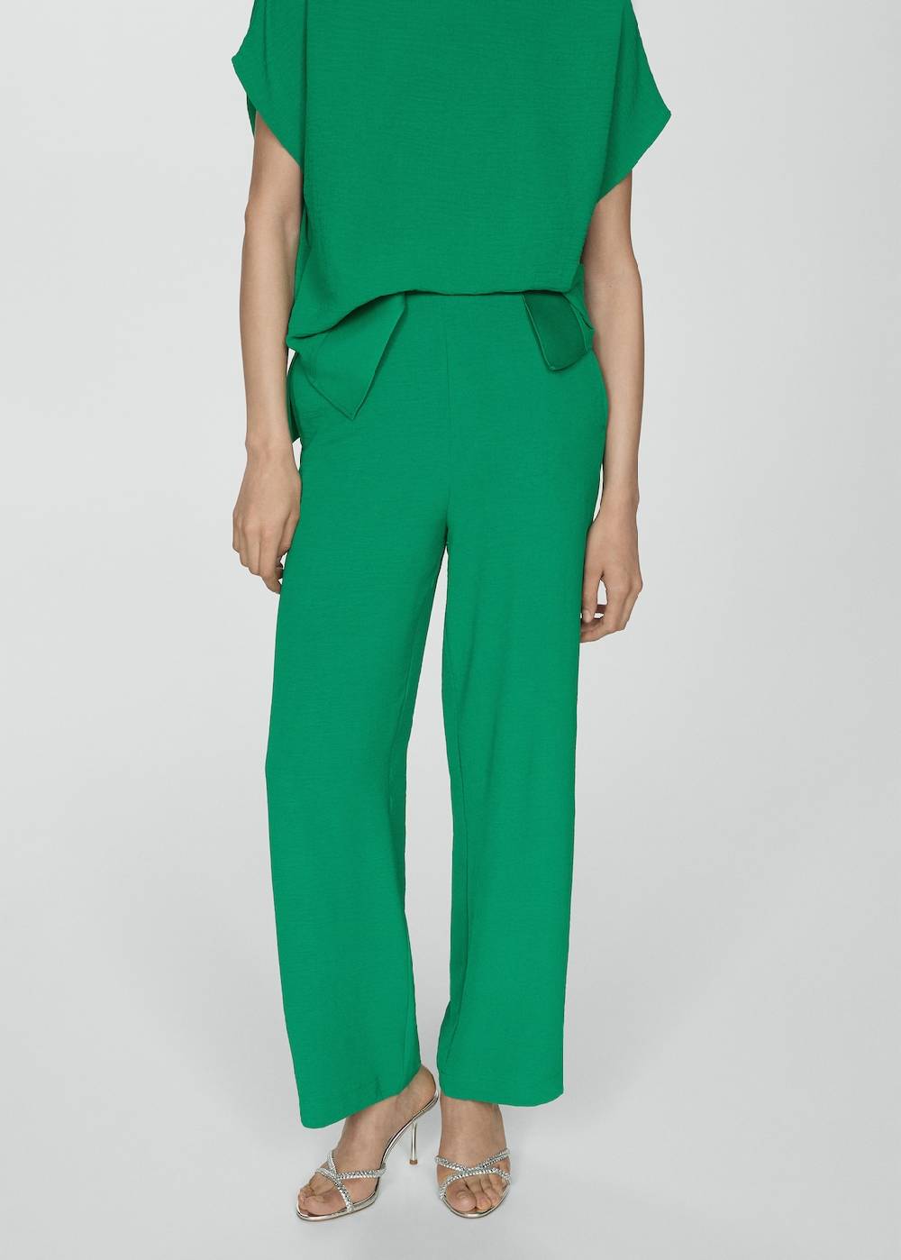 Mango Fließende Wideleg-Hose