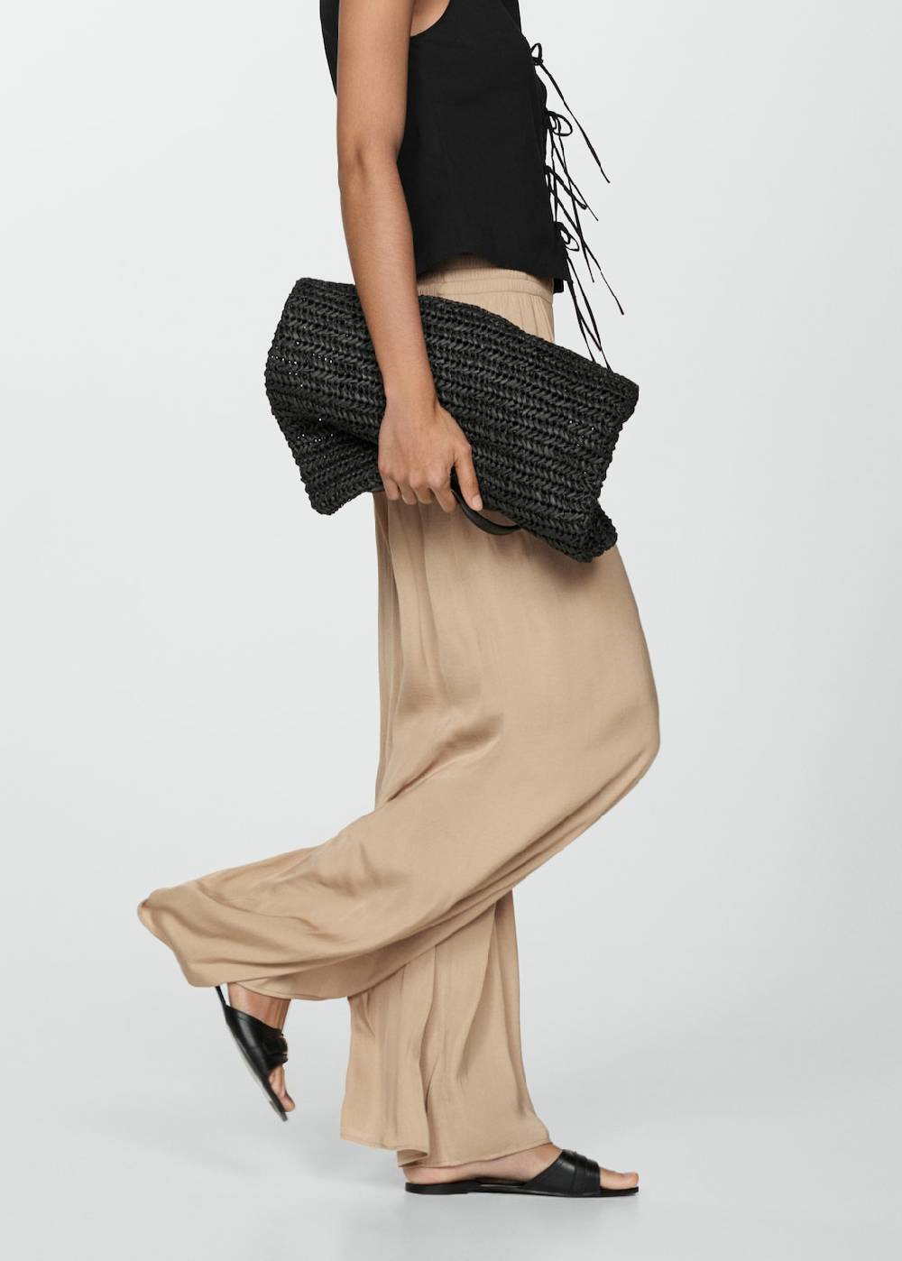 Mango Fließende Wideleg-Hose