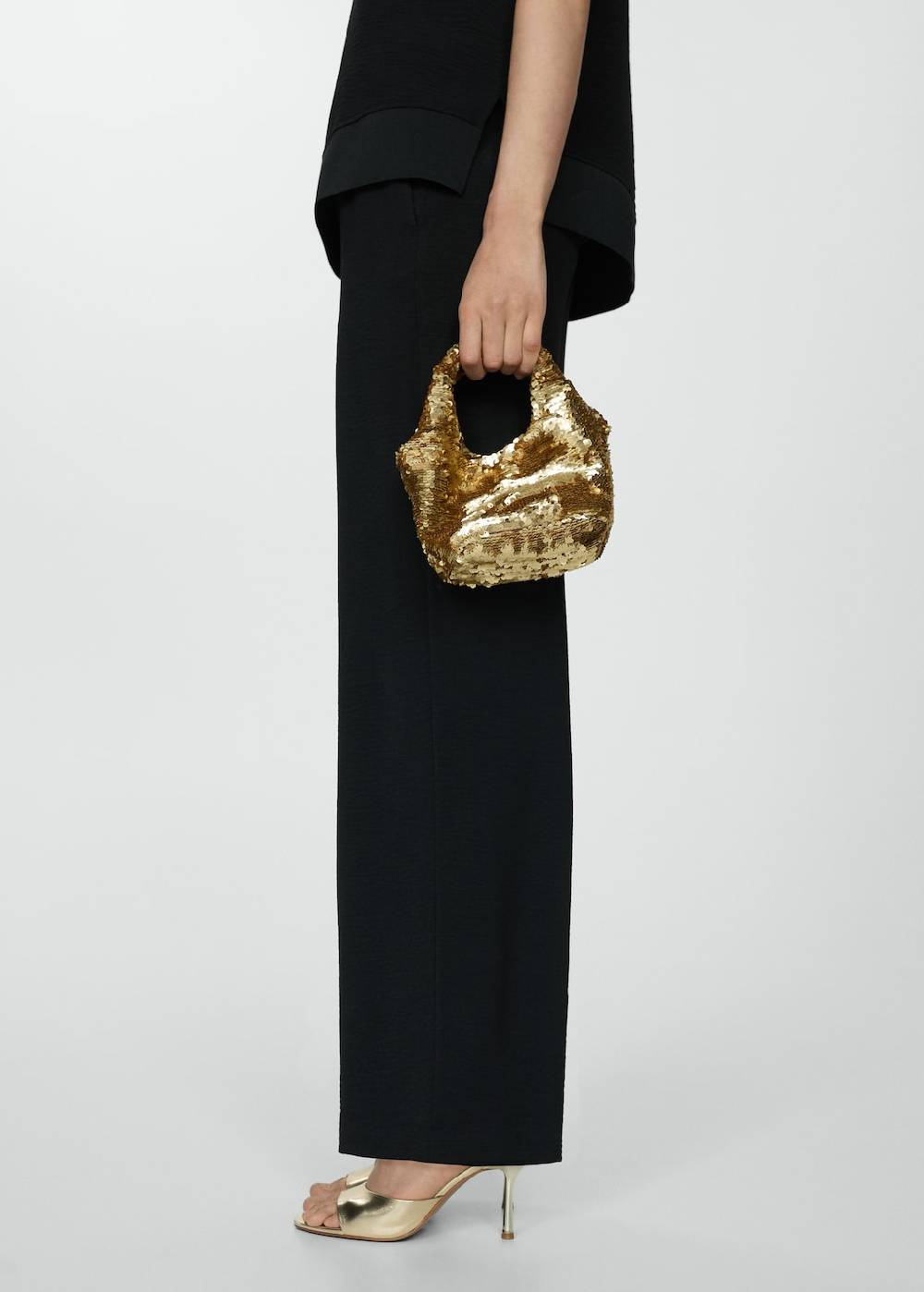 Mango Fließende Wideleg-Hose