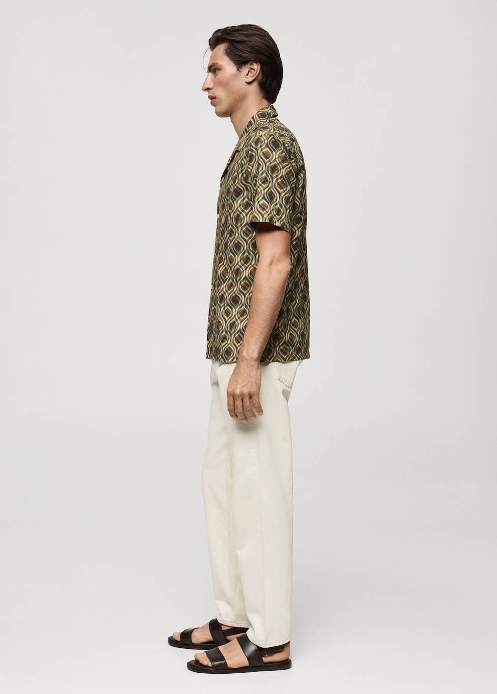 Mango Fließendes Regular Fit-Hemd Mit Muster