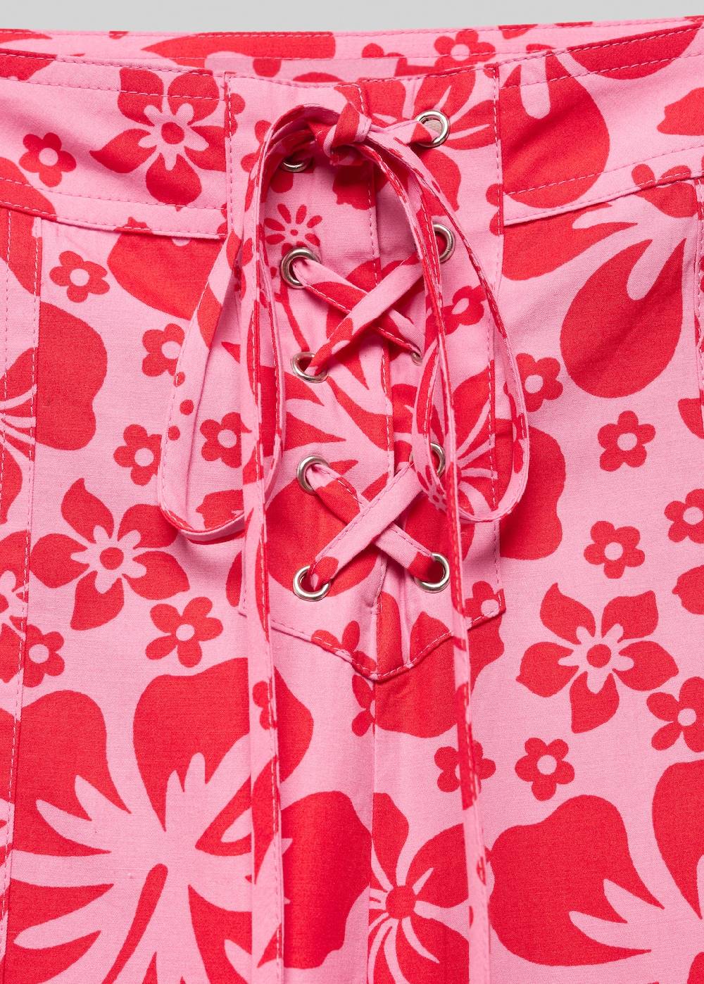 Mango Florale Hose Mit Cargotaschen