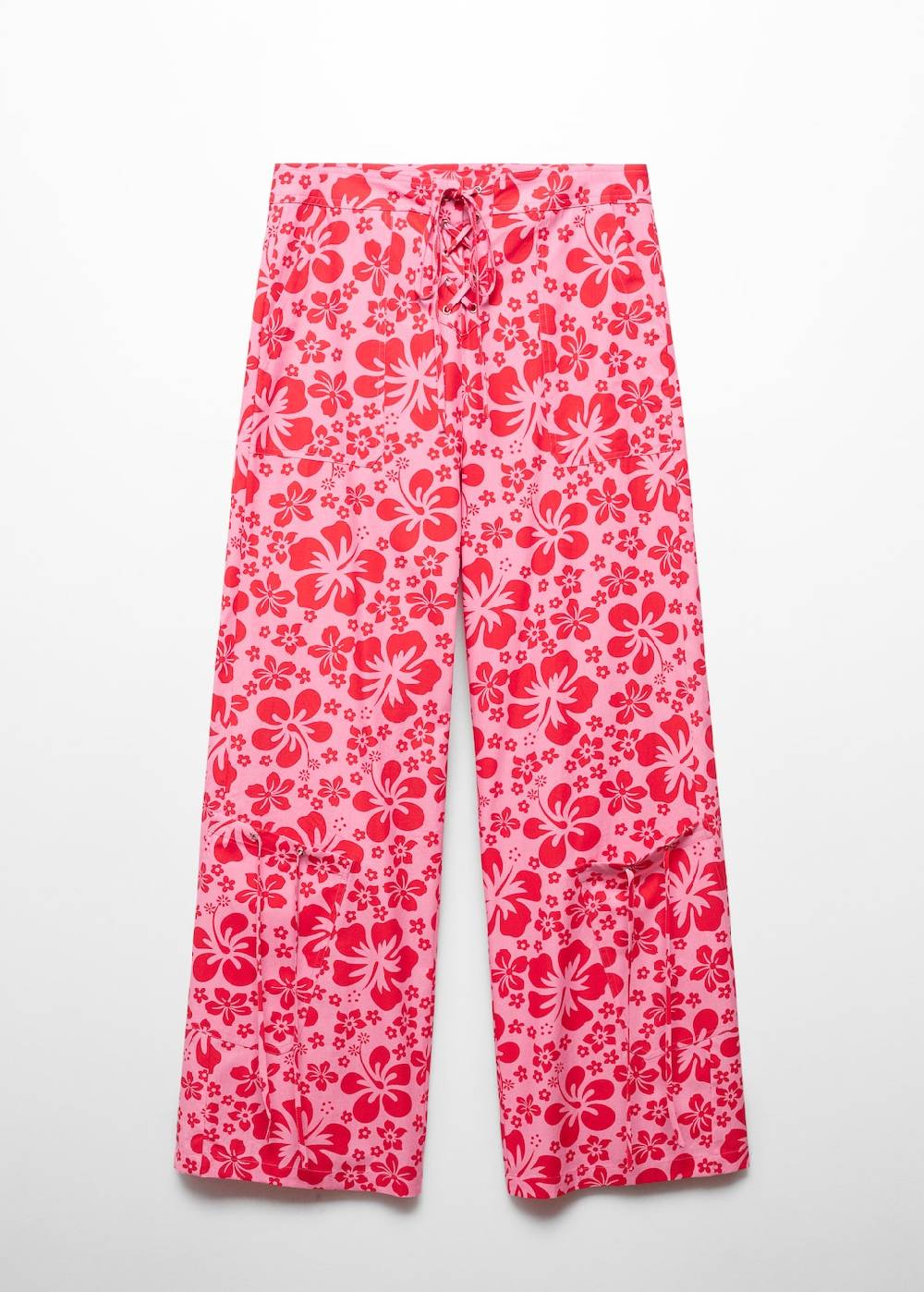 Mango Florale Hose Mit Cargotaschen