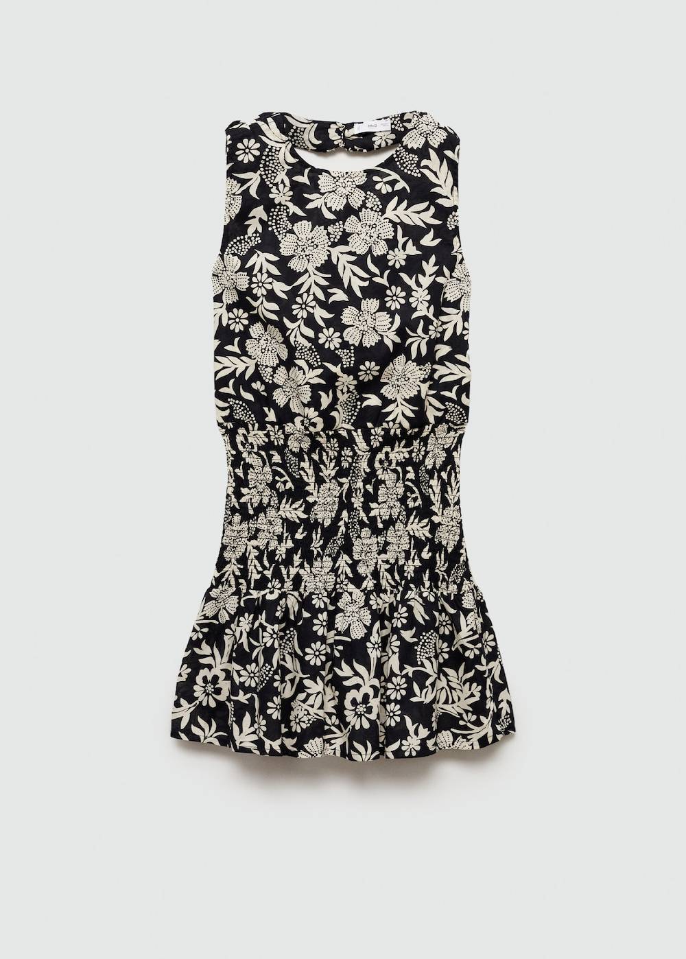 Mango Florales Kleid Mit Raffdetails