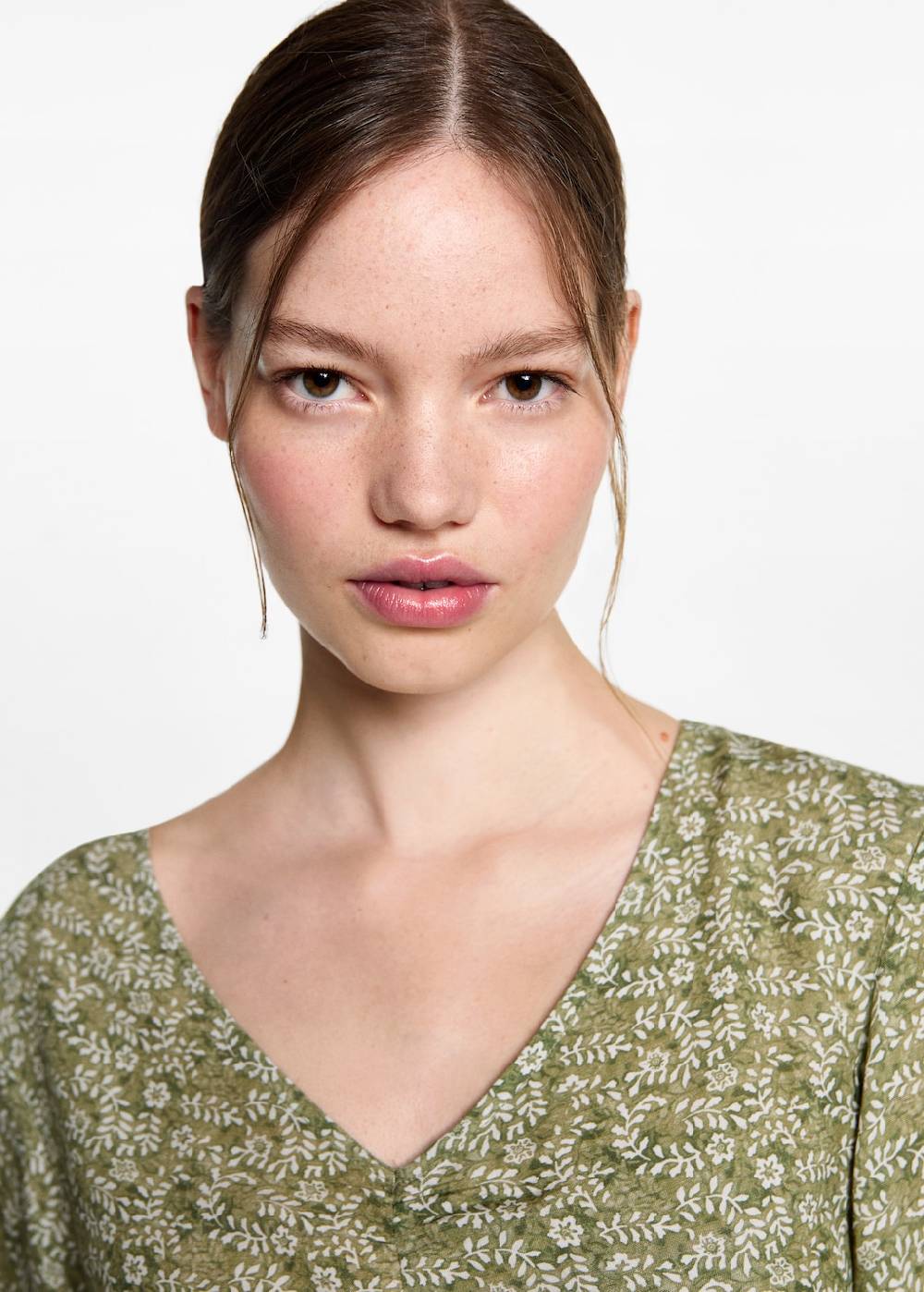 Mango Florales Kleid Mit Rüschen