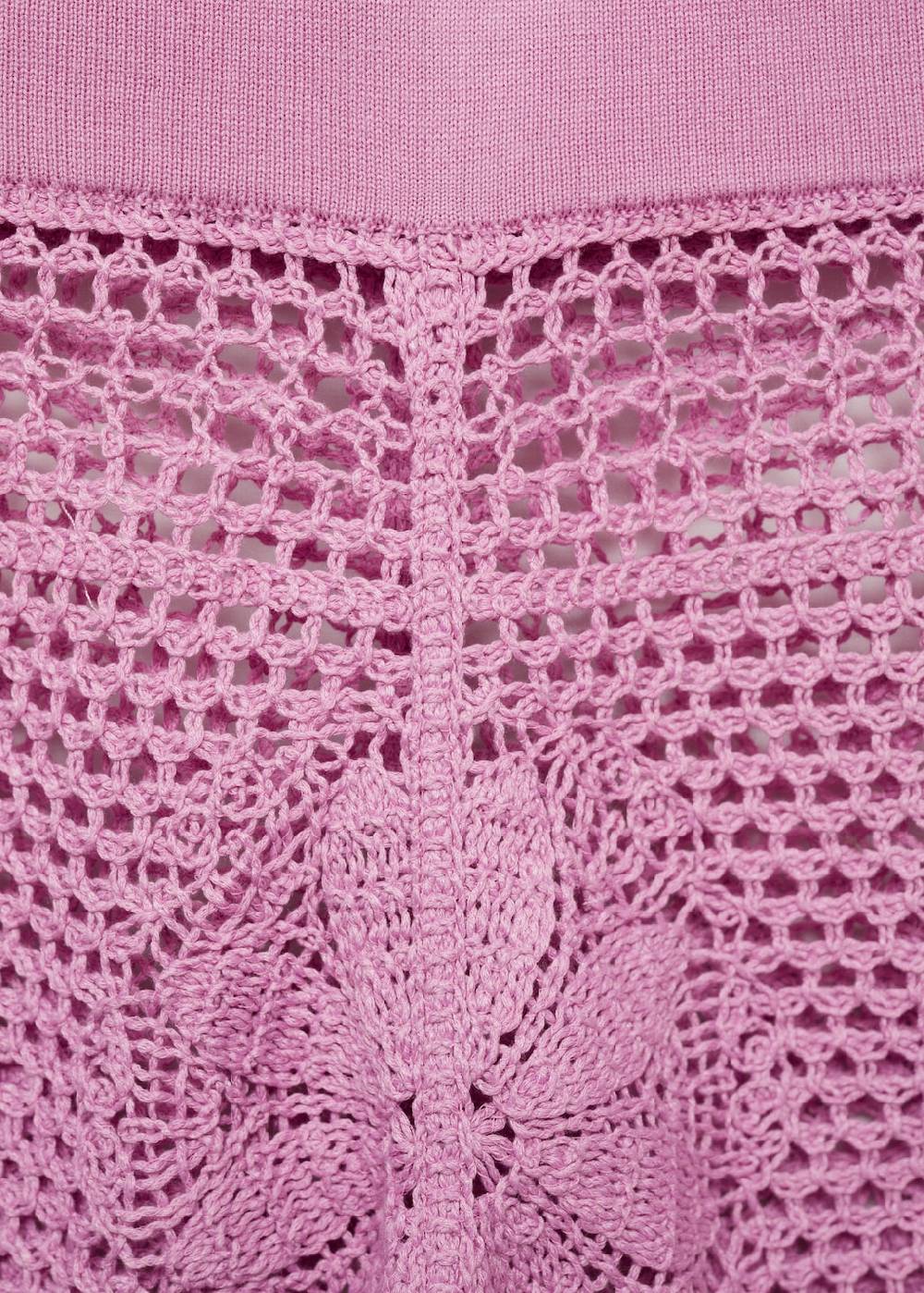 Mango Geblümte Häkel-Shorts