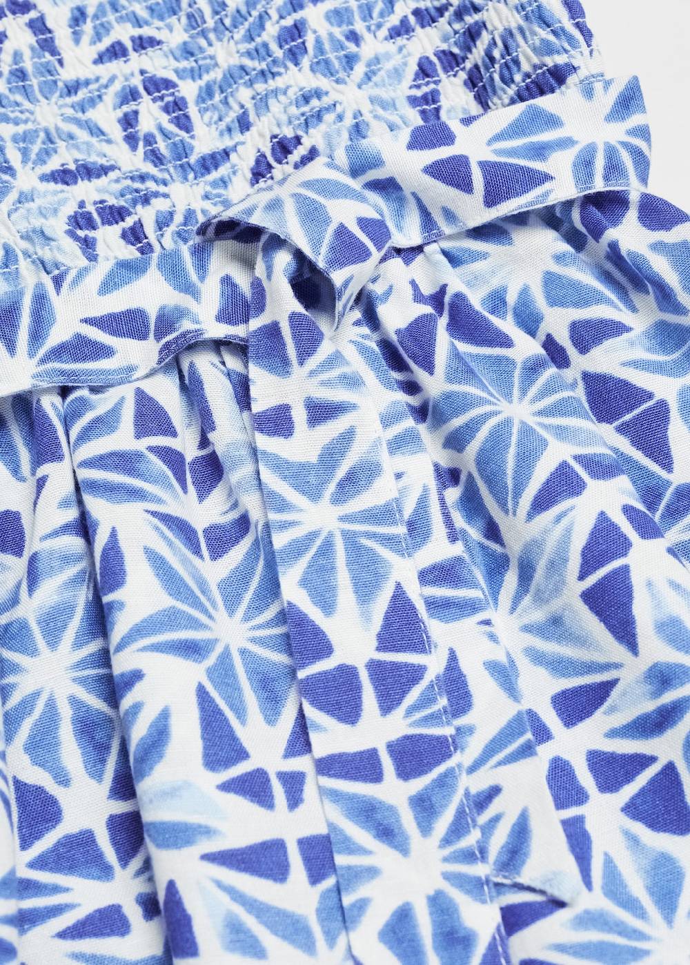 Mango Gemusterter Overall Mit Gürtel