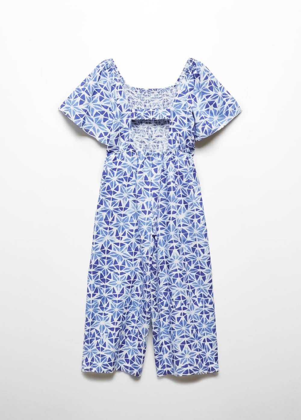 Mango Gemusterter Overall Mit Gürtel