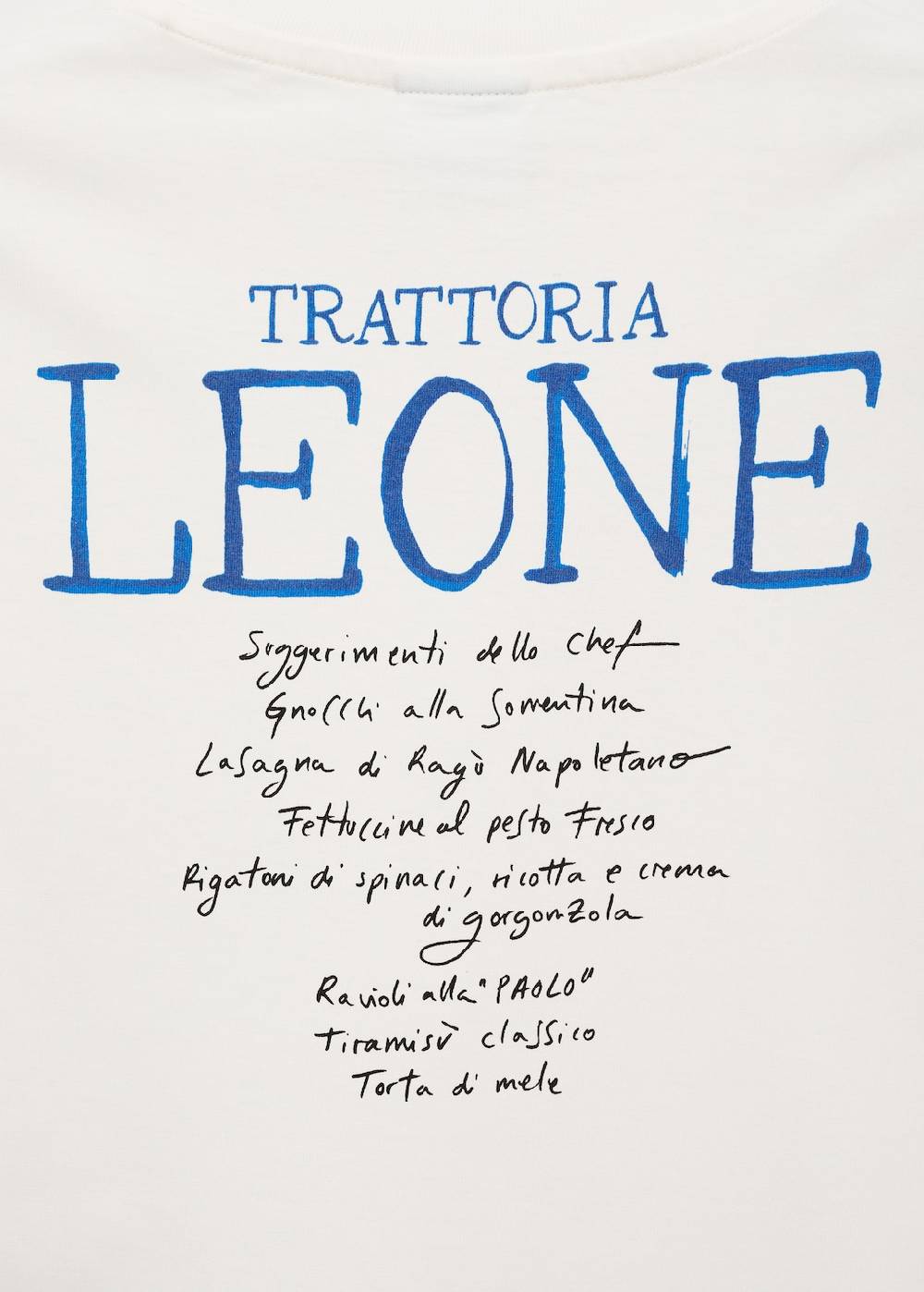 Mango Gemustertes T-Shirt Aus 100 % Baumwolle