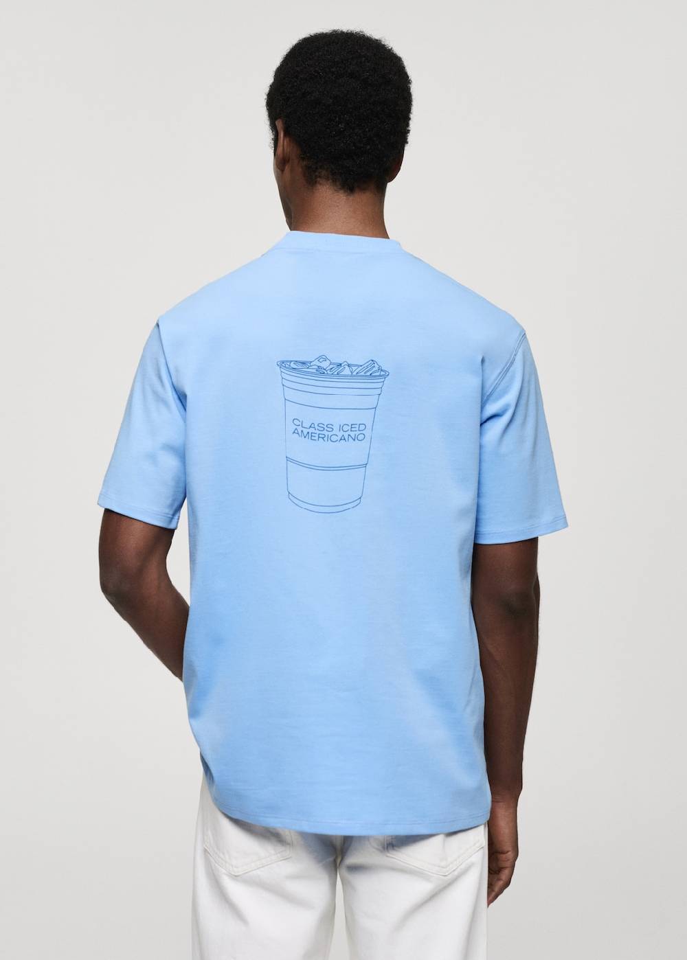 Mango Gemustertes T-Shirt Aus 100 % Baumwolle