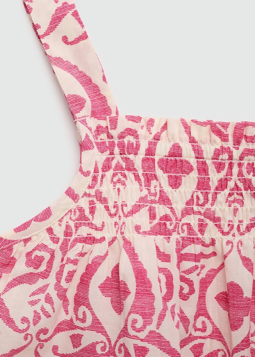 Mango Gemustertes Top Mit Raffdetails