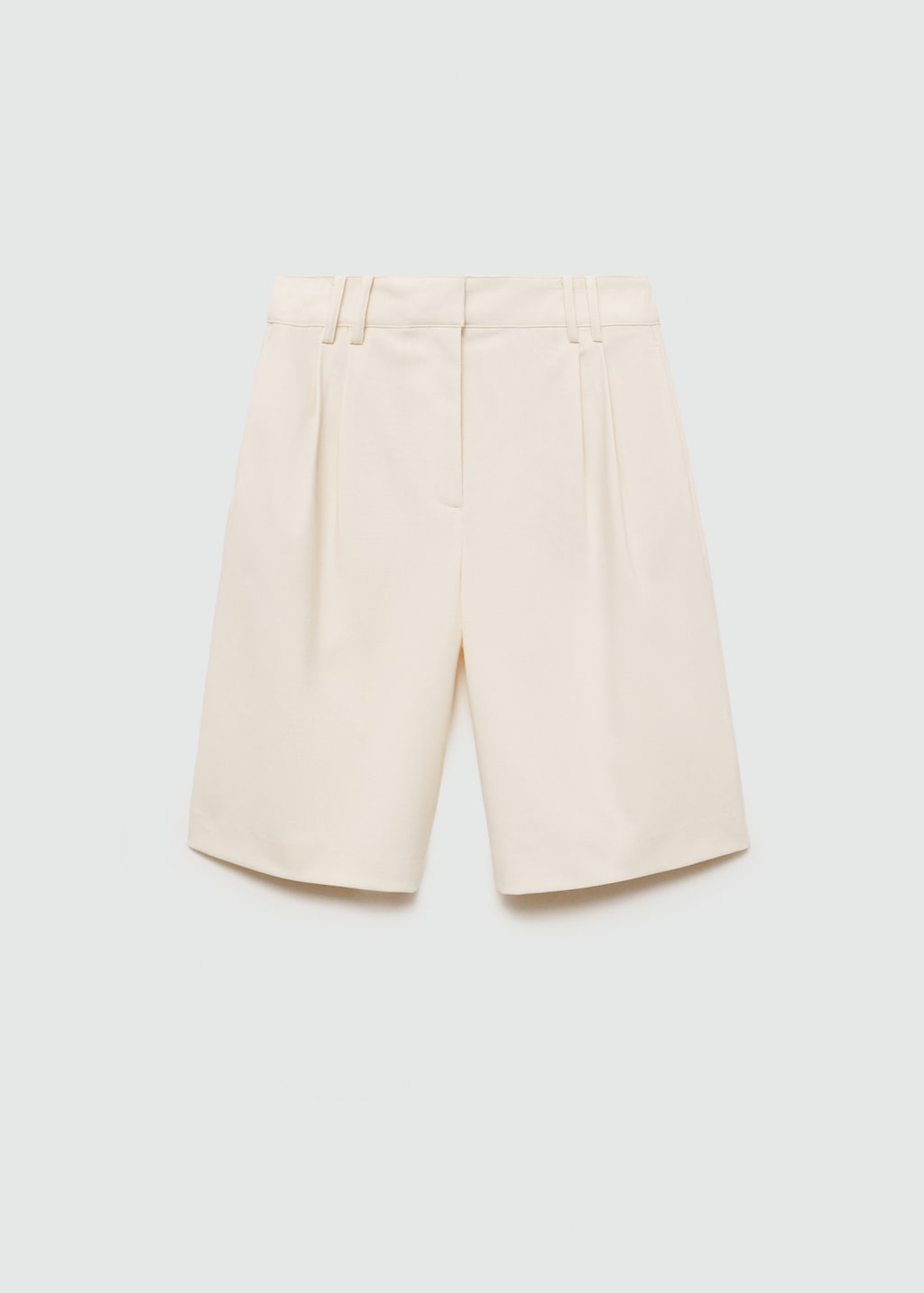 Mango Gerade Bermudashorts Mit Hohem Bund