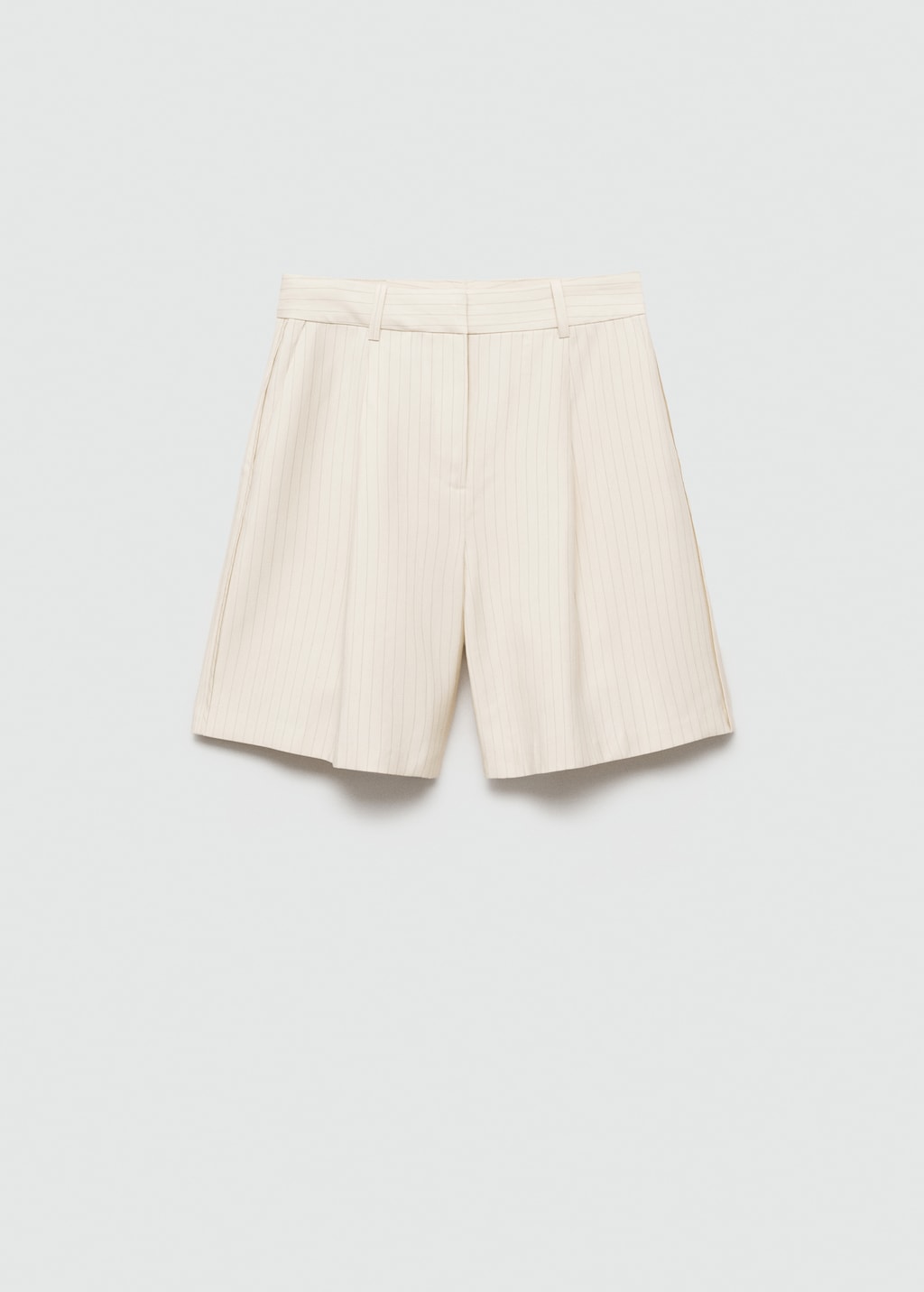 Mango Gerade Bermudashorts Mit Streifenmuster