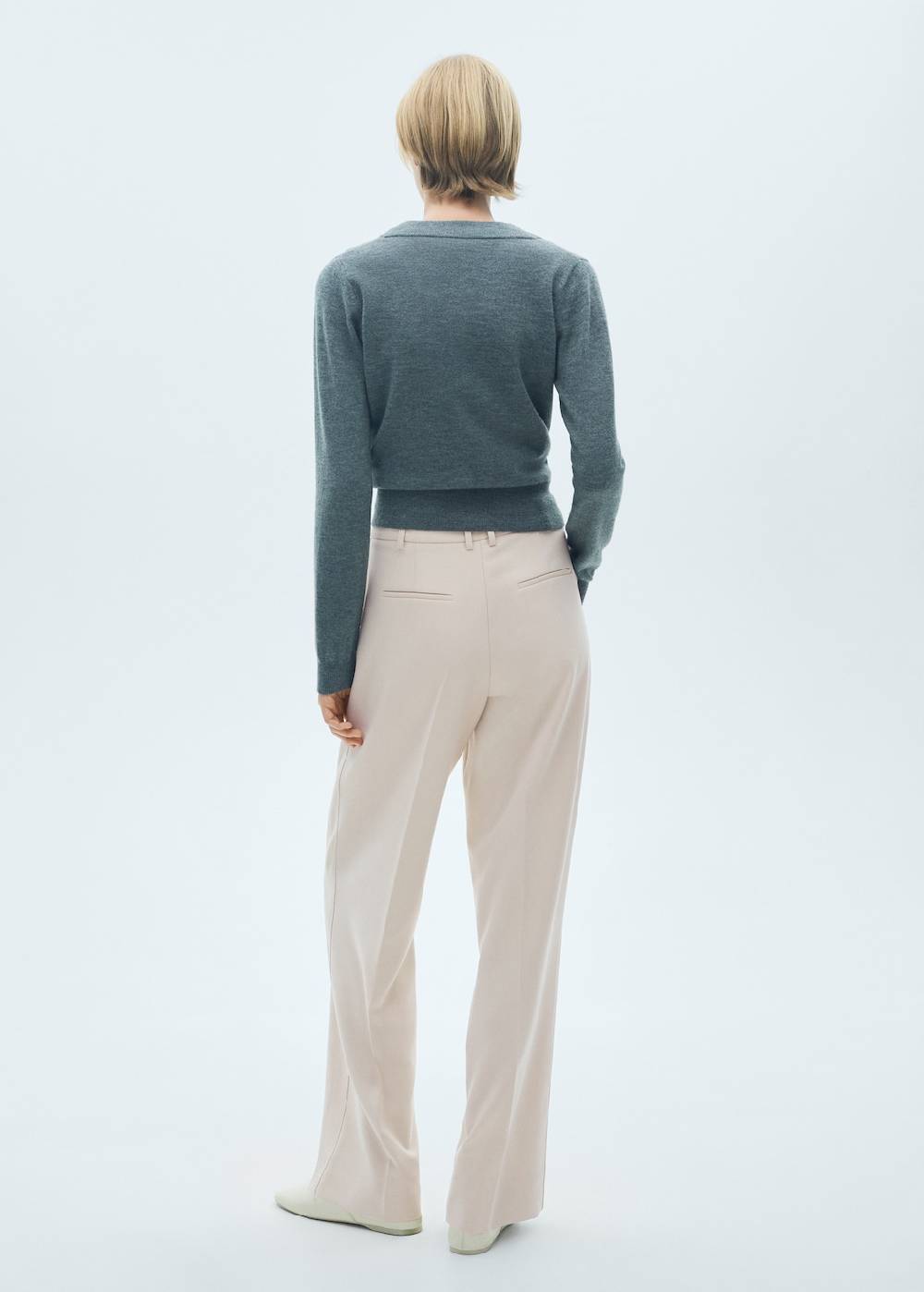 Mango Gerade Bundfaltenhose