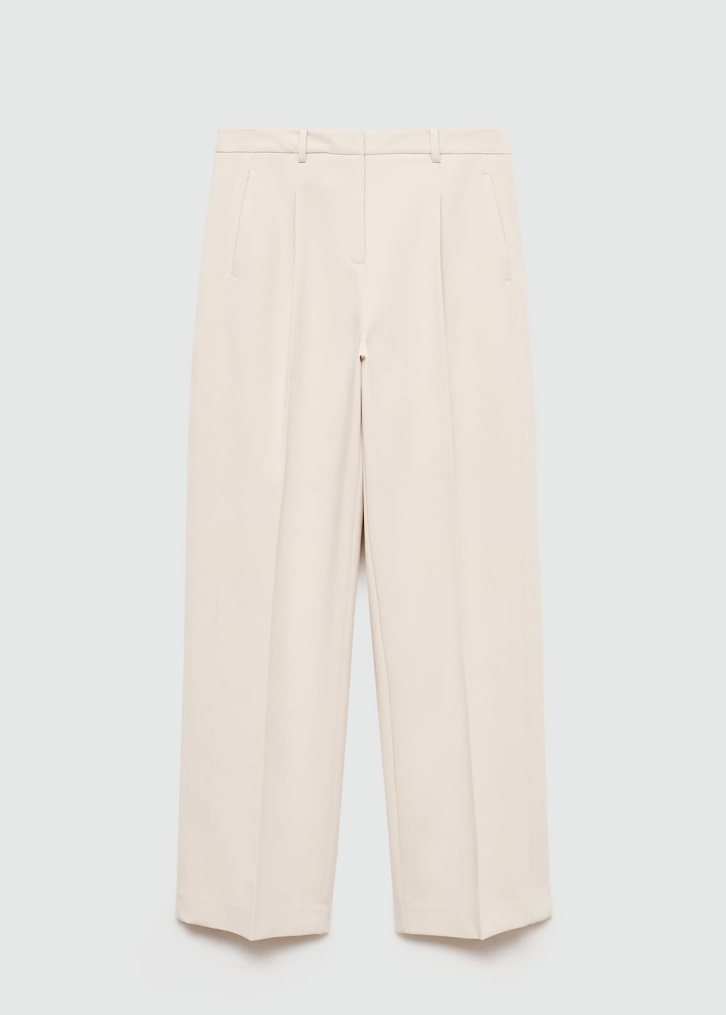 Mango Gerade Bundfaltenhose