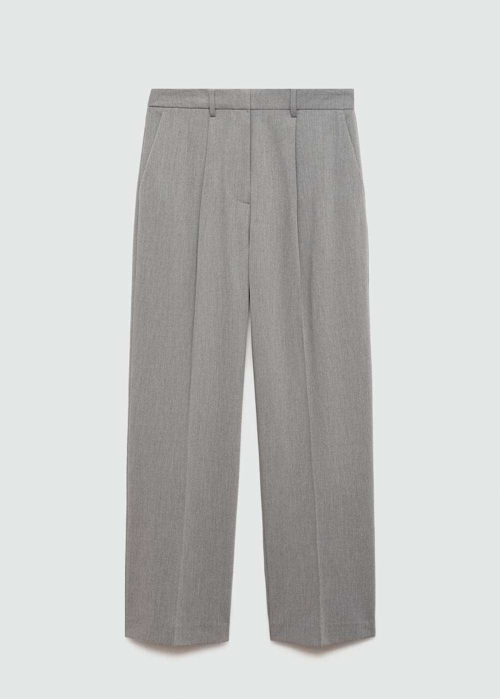 Mango Gerade Bundfaltenhose