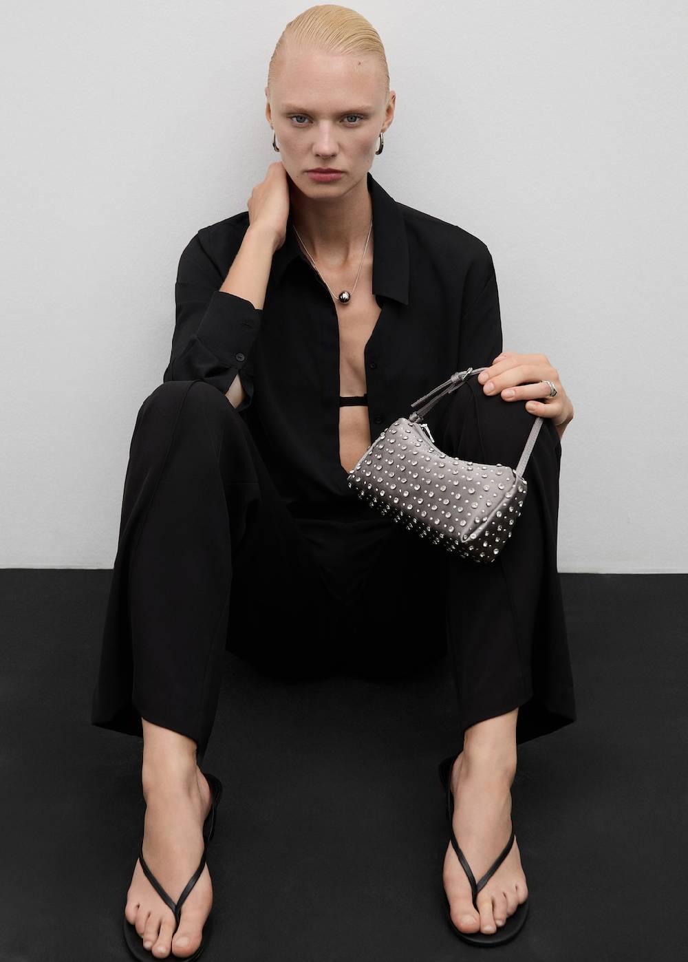 Mango Gerade Bundfaltenhose