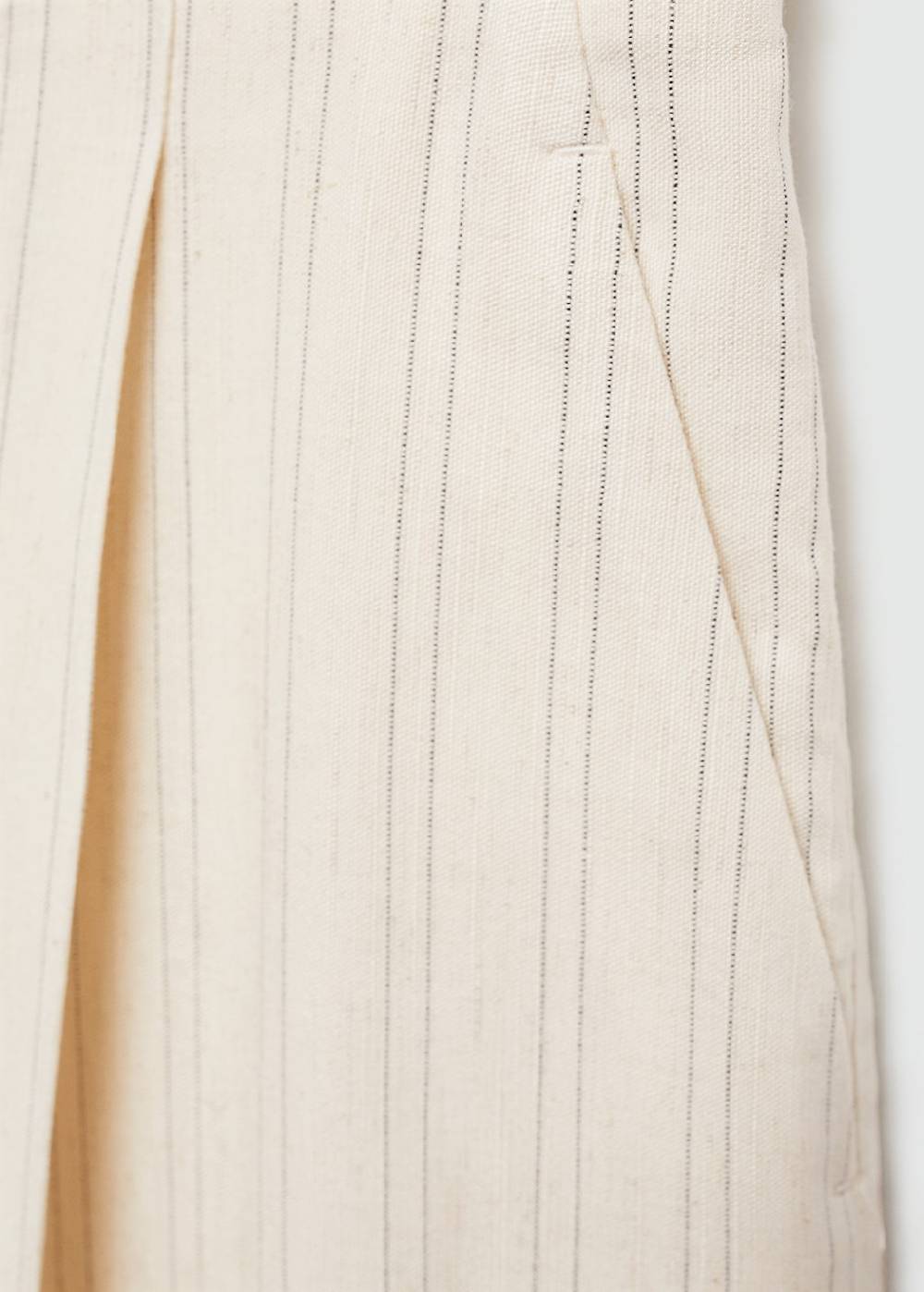 Mango Gerade Geschnittene Streifenhose