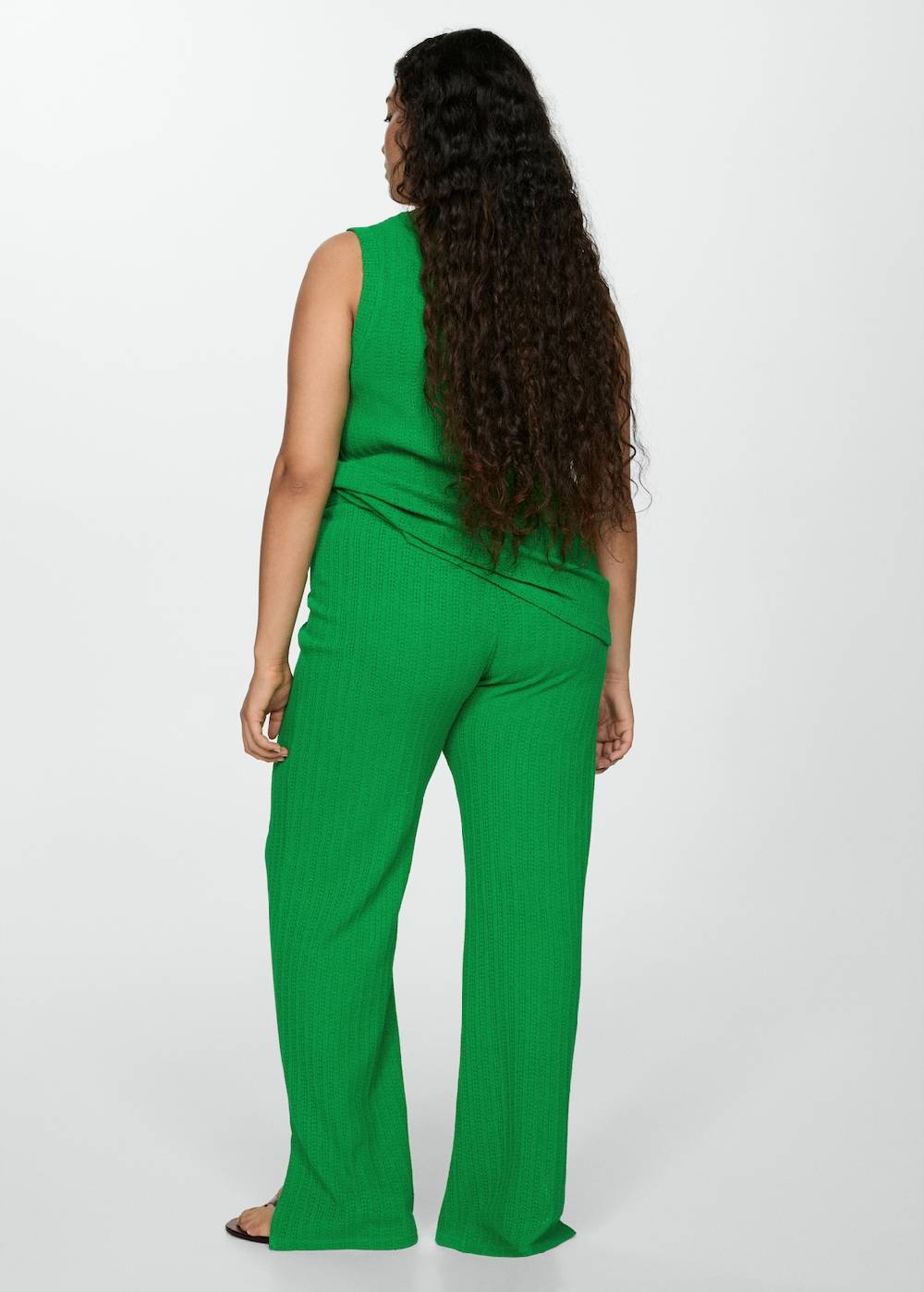 Mango Gerade Häkelhose