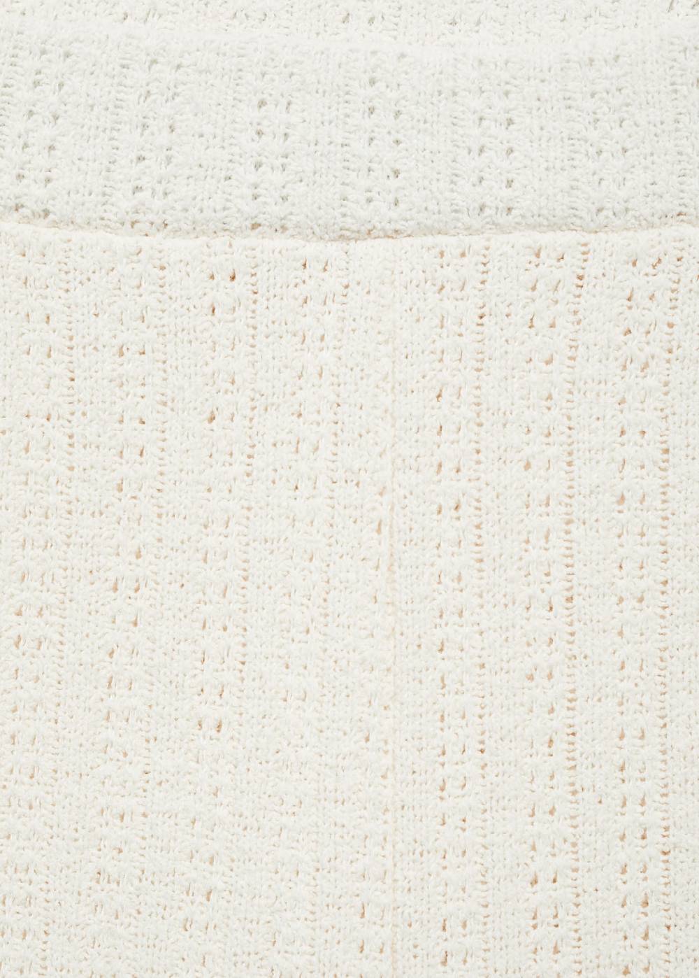 Mango Gerade Häkelhose