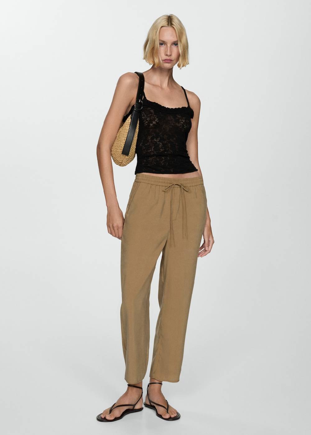 Mango Gerade Hose Aus Modal