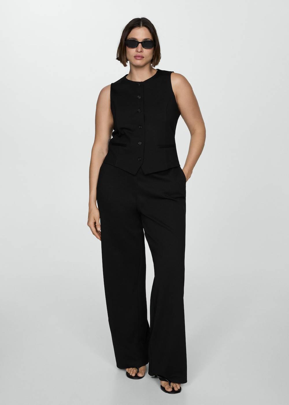 Mango Gerade Hose Aus Romanit-Jersey