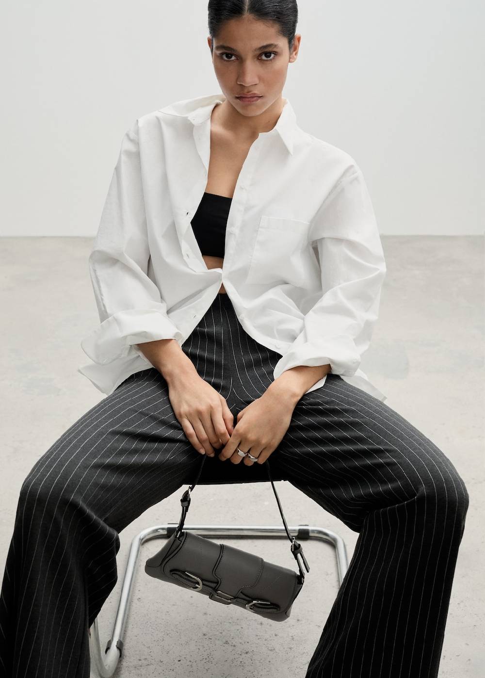 Mango Gerade Hose Aus Romanit-Jersey