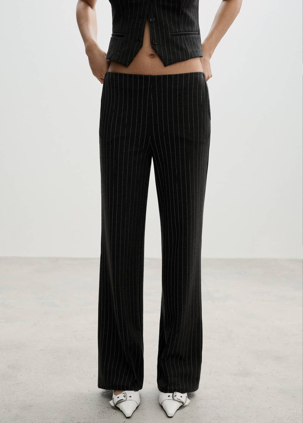 Mango Gerade Hose aus Romanit-Jersey