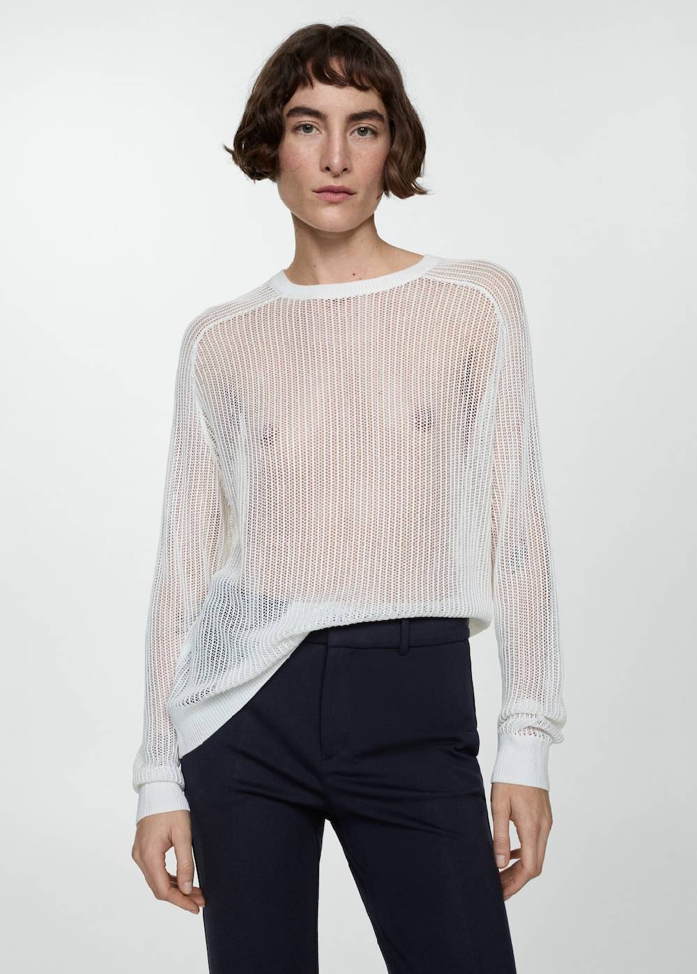 Mango Gerade Hose Aus Romanit-Jersey