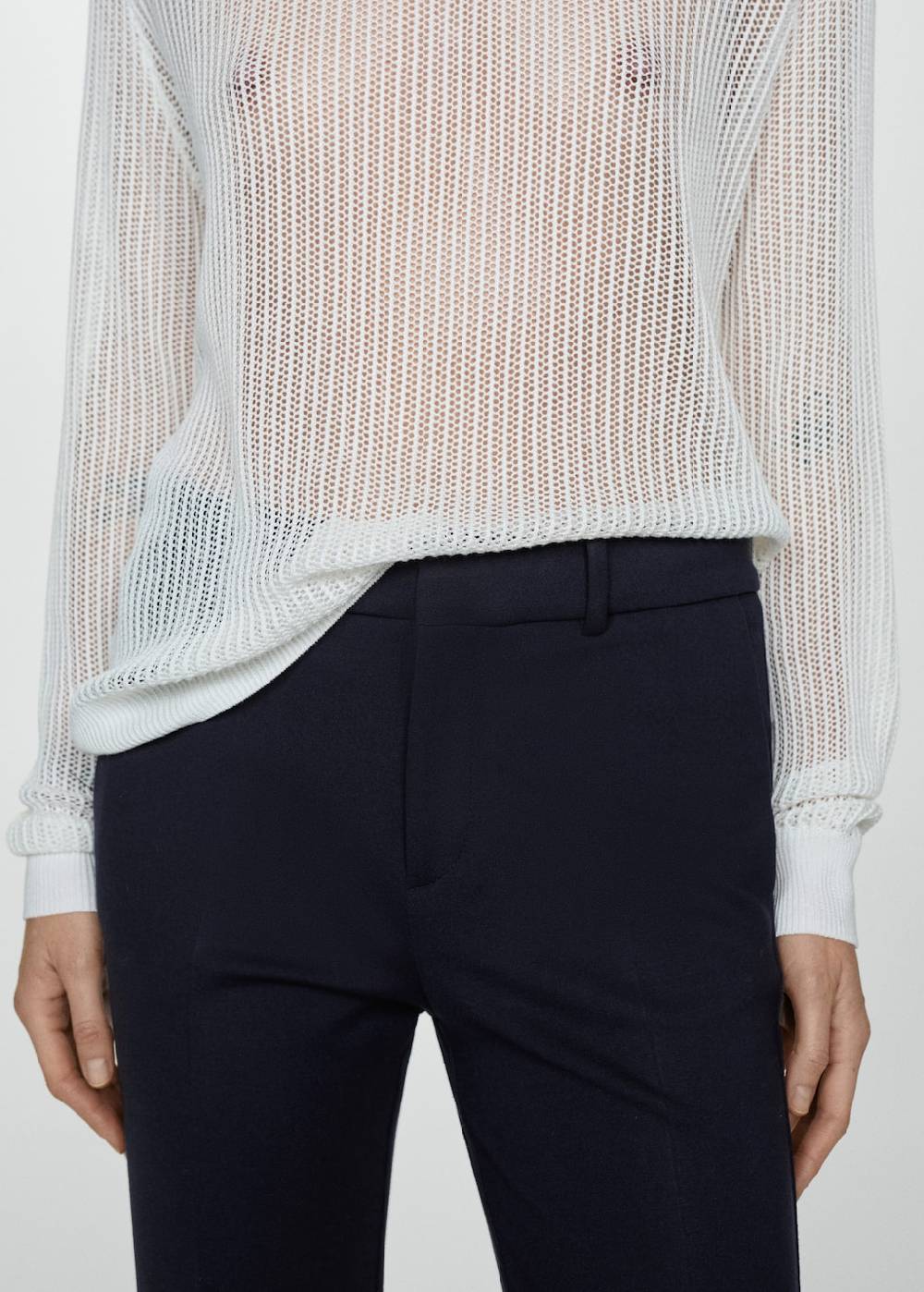 Mango Gerade Hose Aus Romanit-Jersey