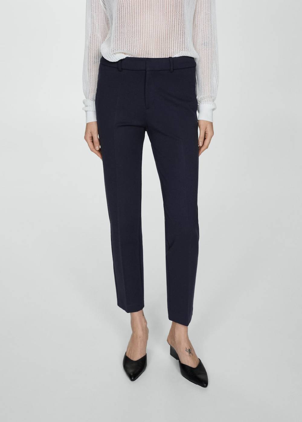 Mango Gerade Hose aus Romanit-Jersey