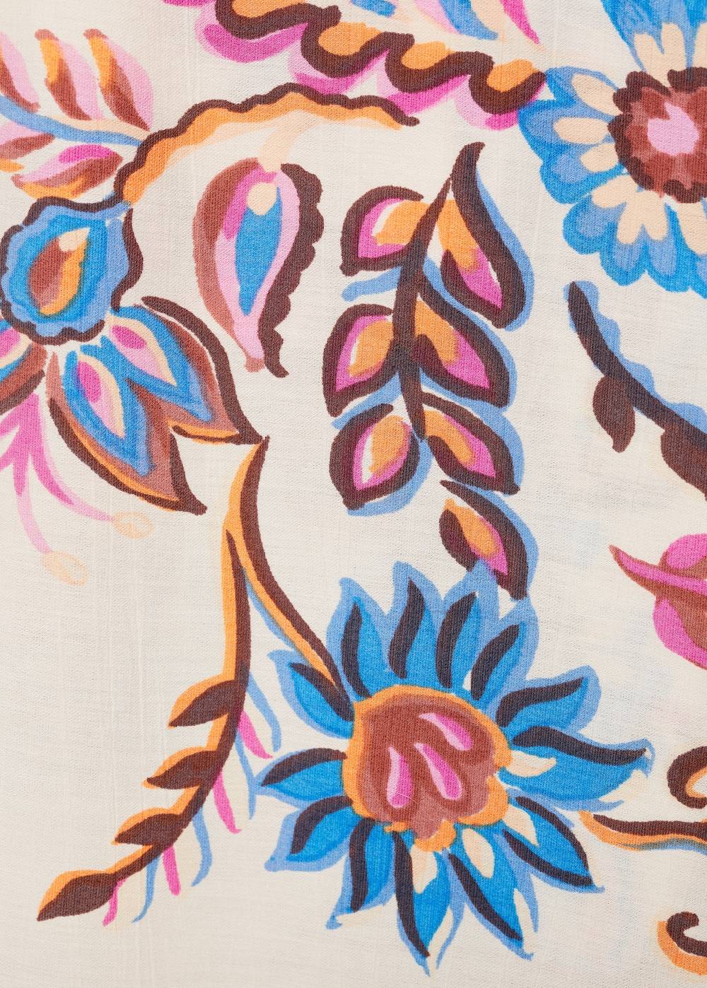 Mango Gerade Hose Mit Floralem Print