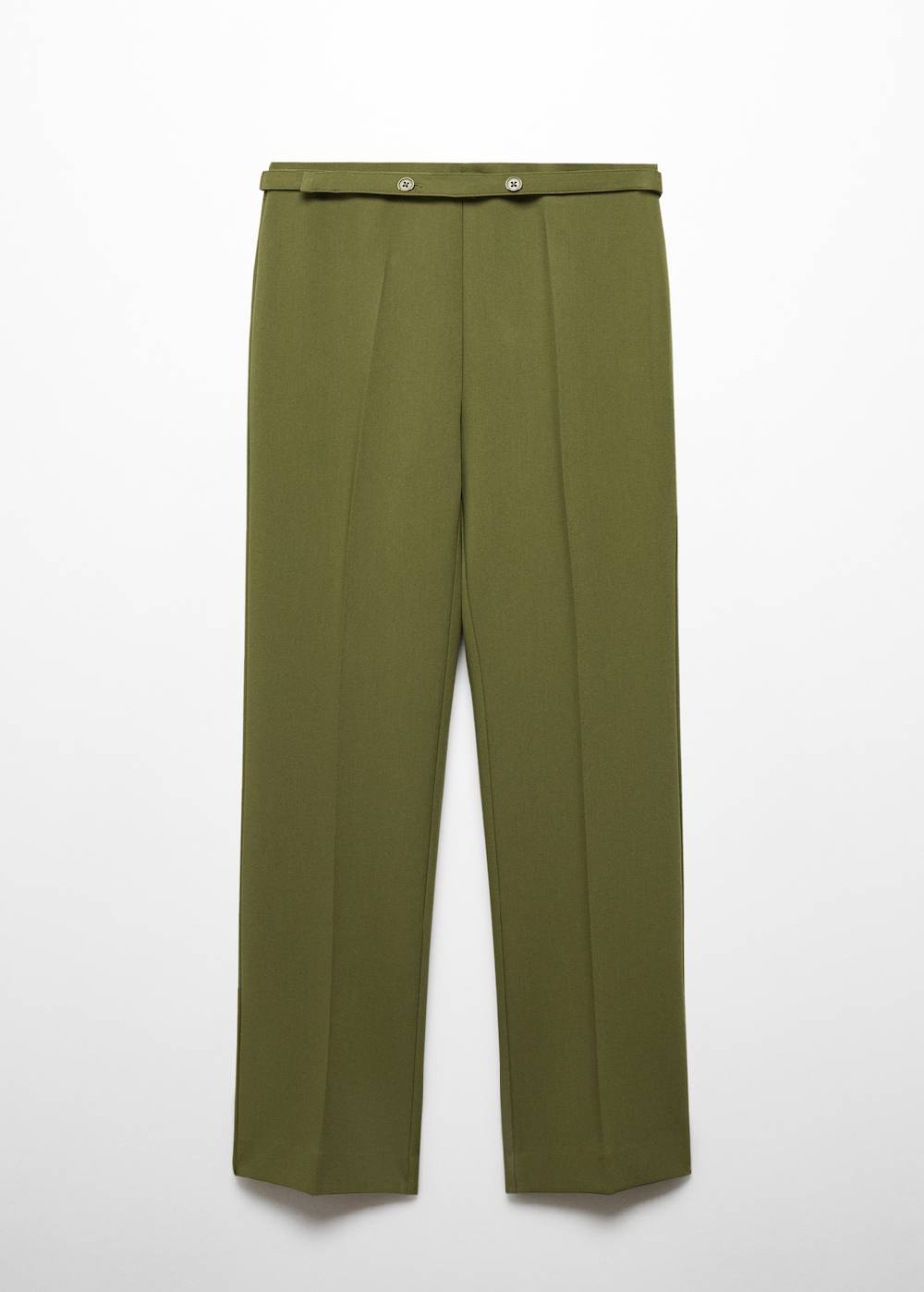 Mango Gerade Hose Mit Gürtel