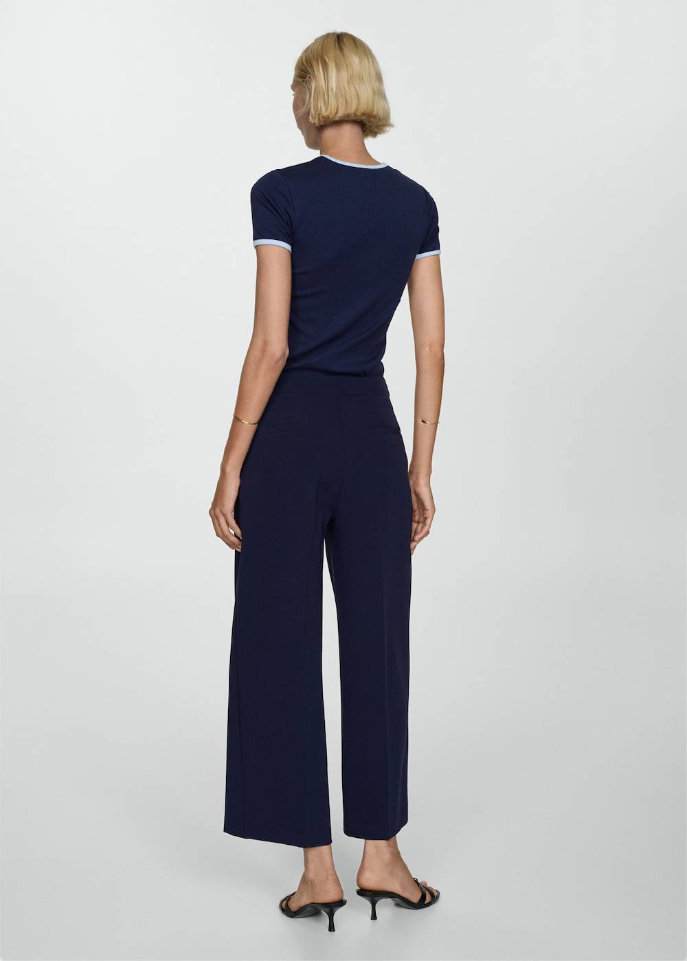 Mango Gerade Hose Mit Knöpfen