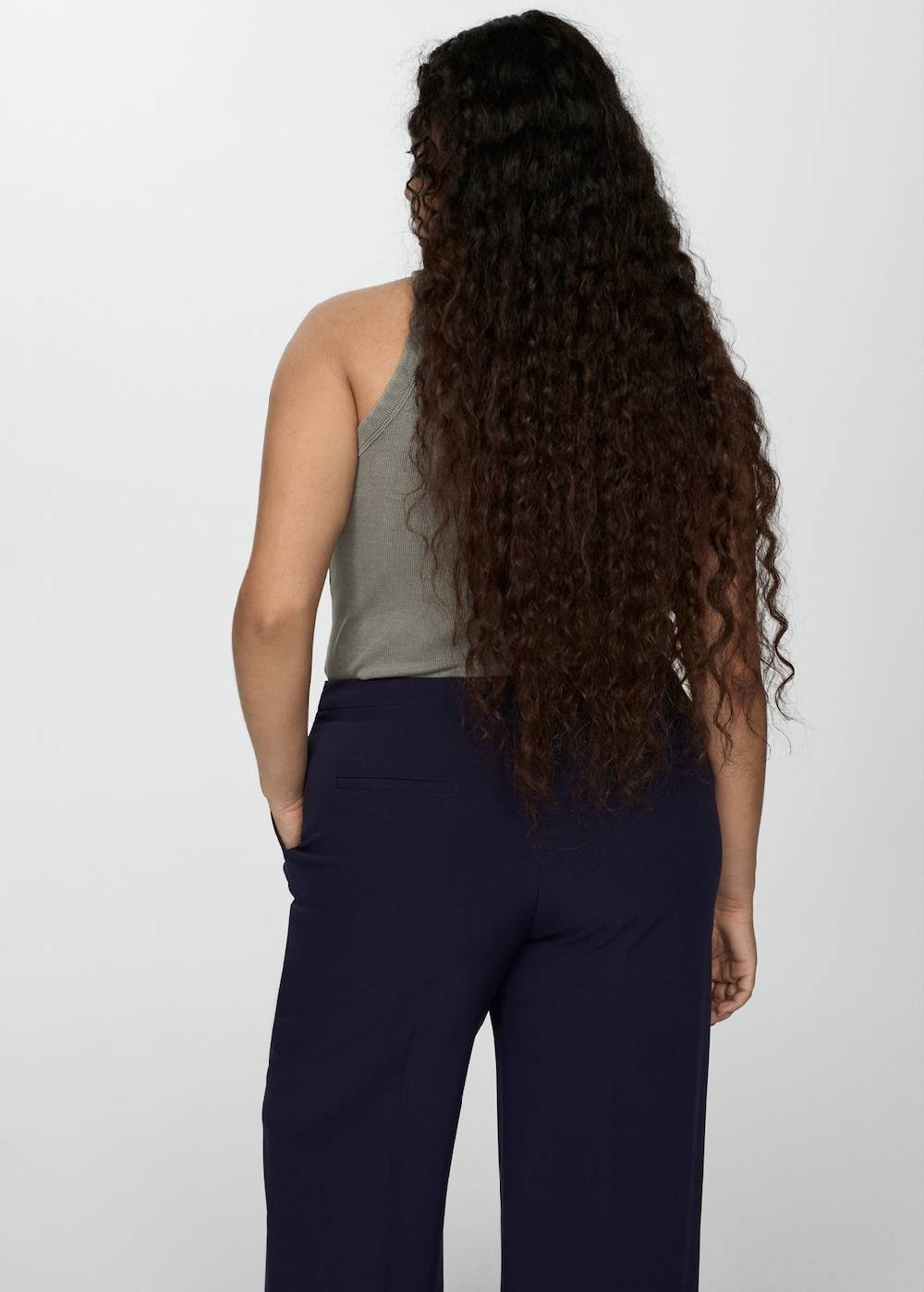 Mango Gerade Hose Mit Knöpfen